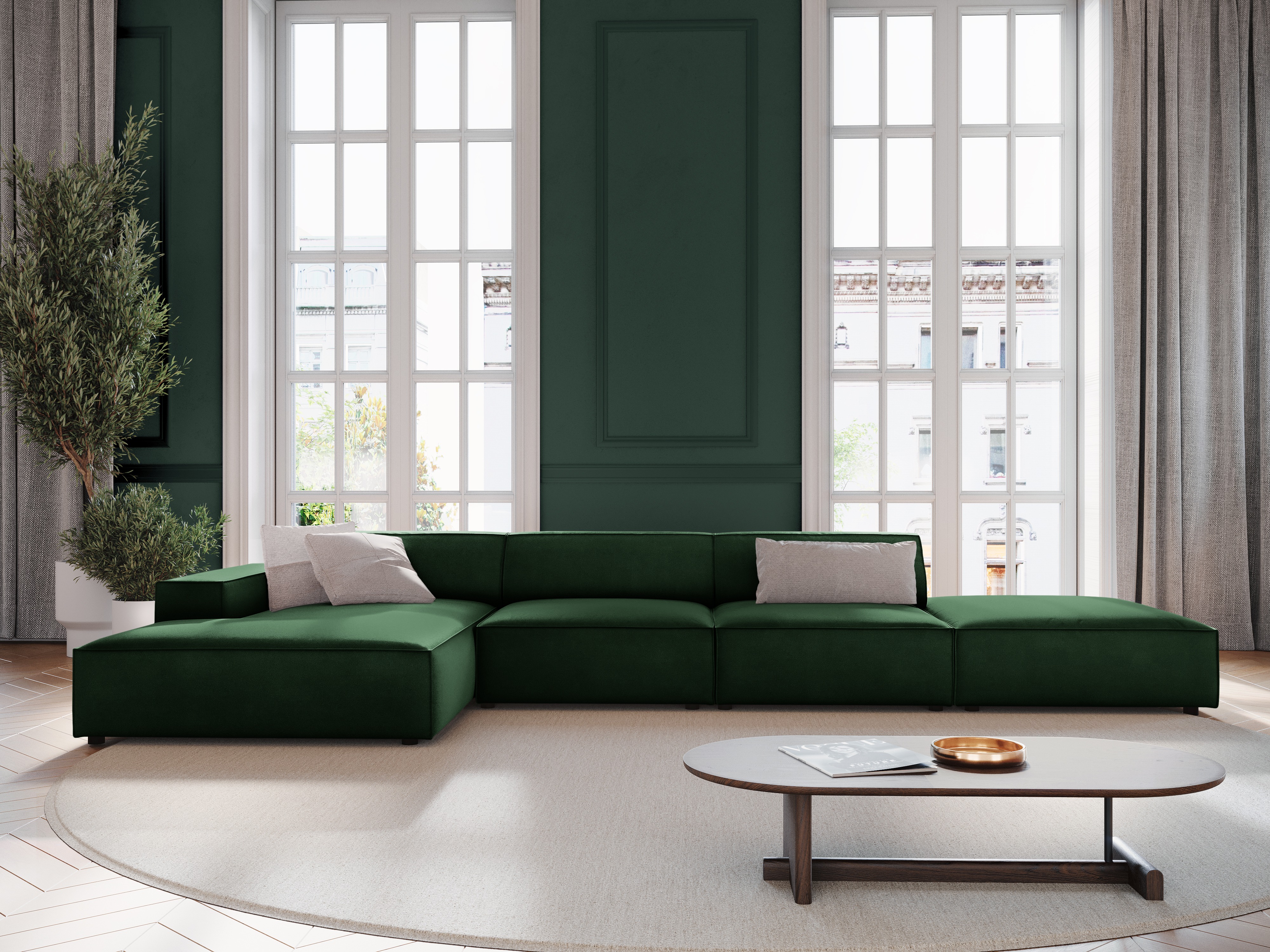 Modulares Ecksofa Lomcalu 109 (Bluvel 78)