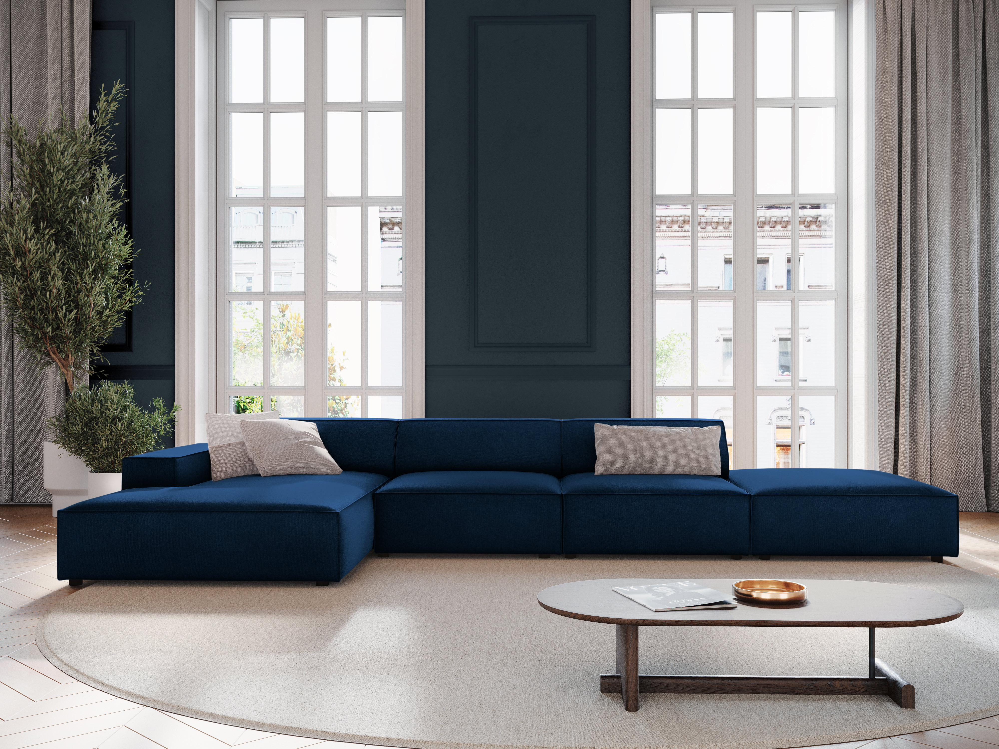 Modulares Ecksofa Lomcalu 109 (Bluvel 86)