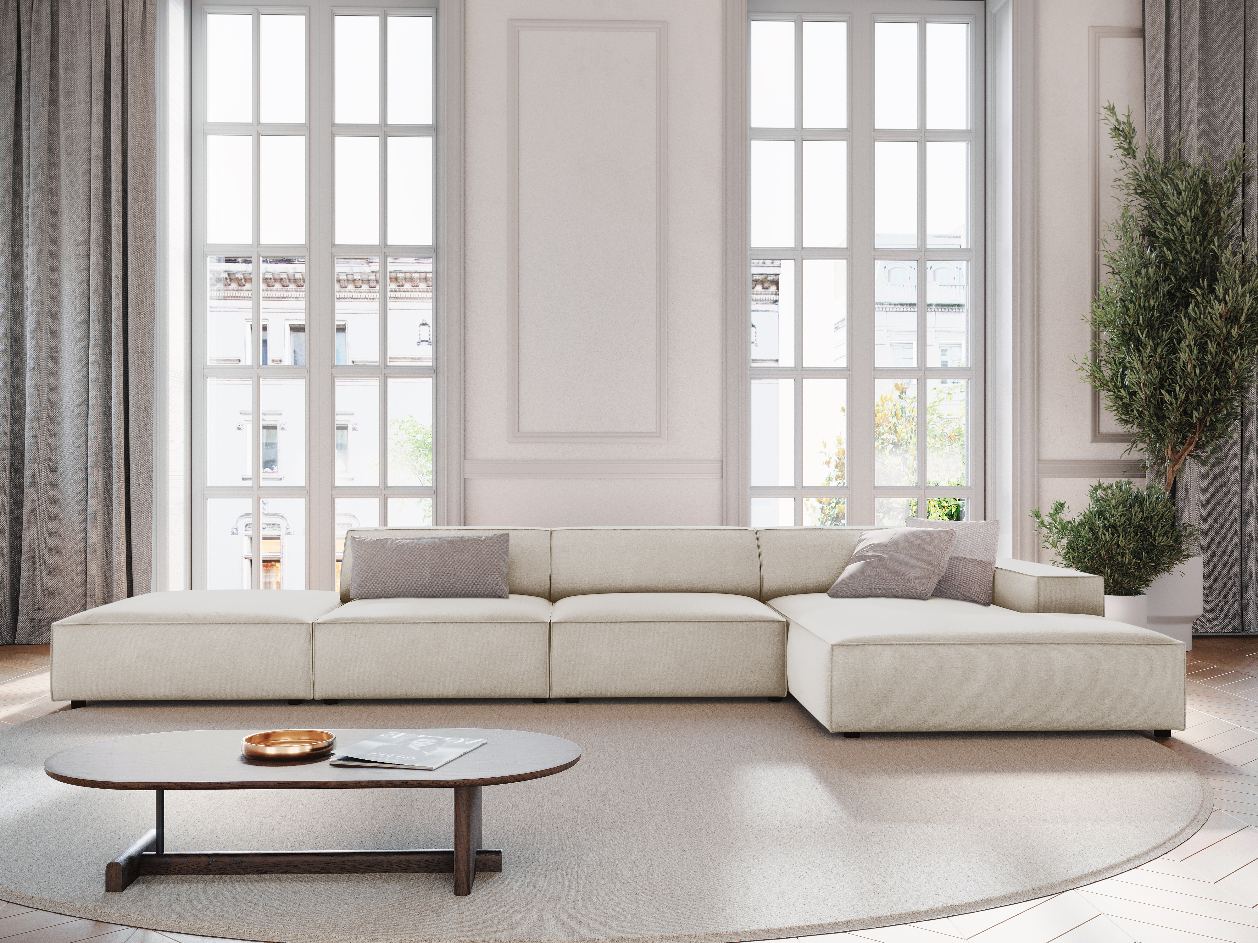 Modulares Ecksofa Lomcalu 109 (Bluvel 30)
