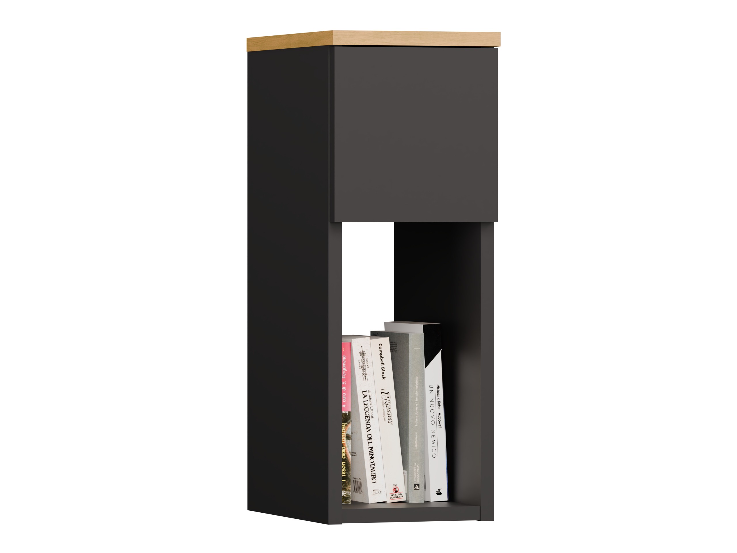 Nachttisch Mandeville 304 (Anthrazit + Artisan Eichenholzoptik)