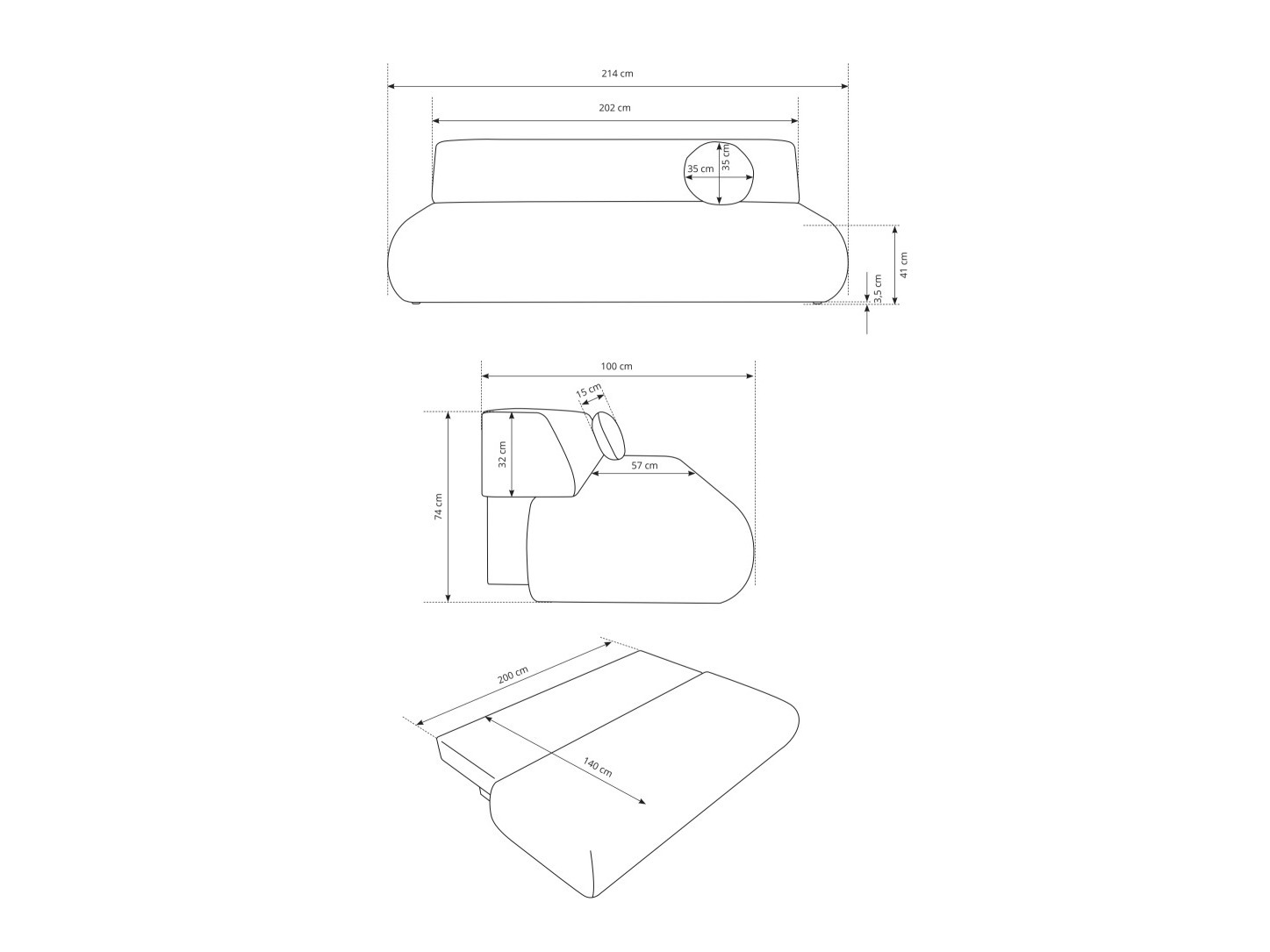 Schlafsofa Kingston 182 (Vinci 88)