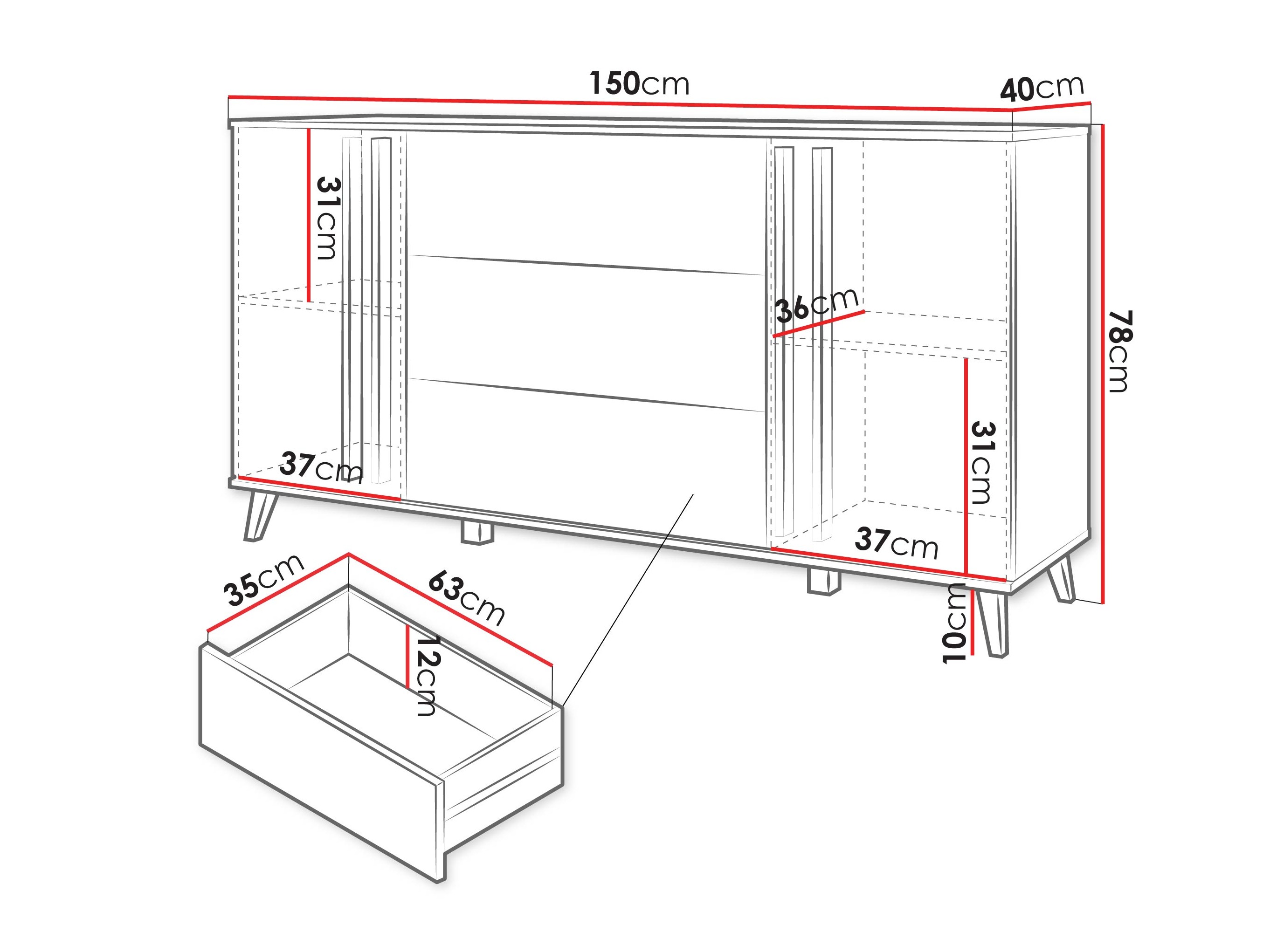 Kommoden Temora 100 (Congo)