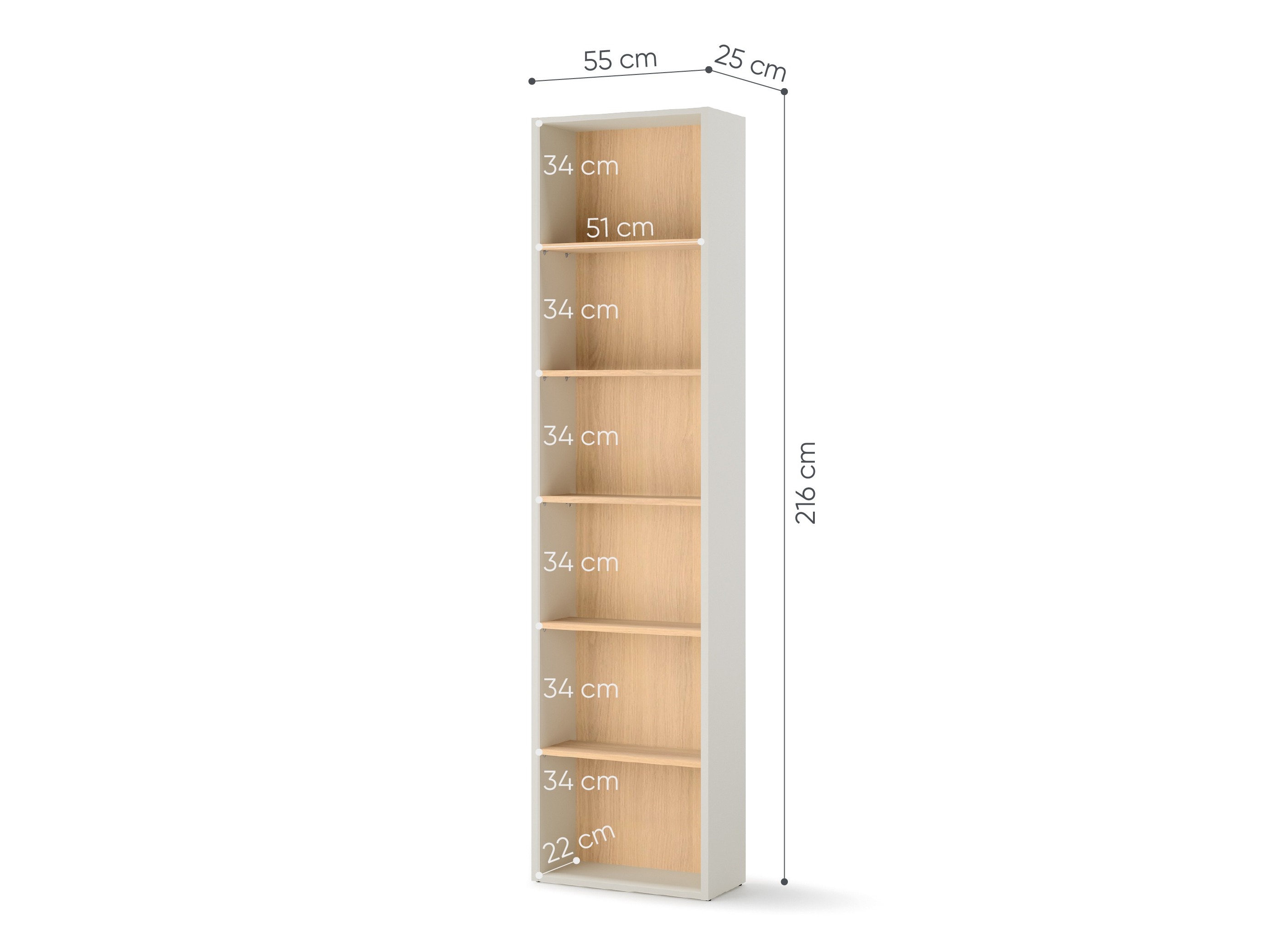 Regal Evareve 104 (Eiche + Hellbraun)