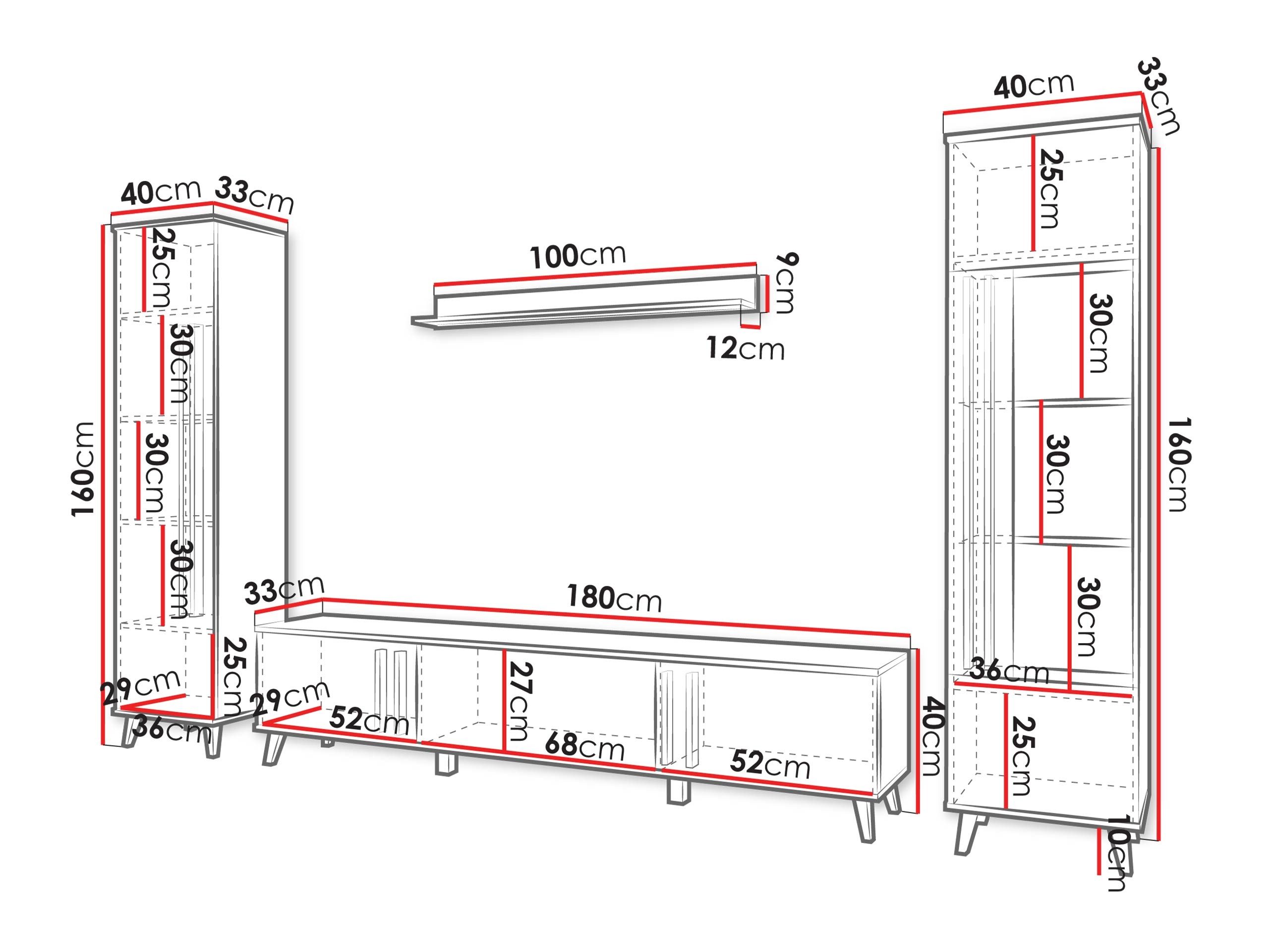 Wohnzimmer-Sets Facetor II (Congo)