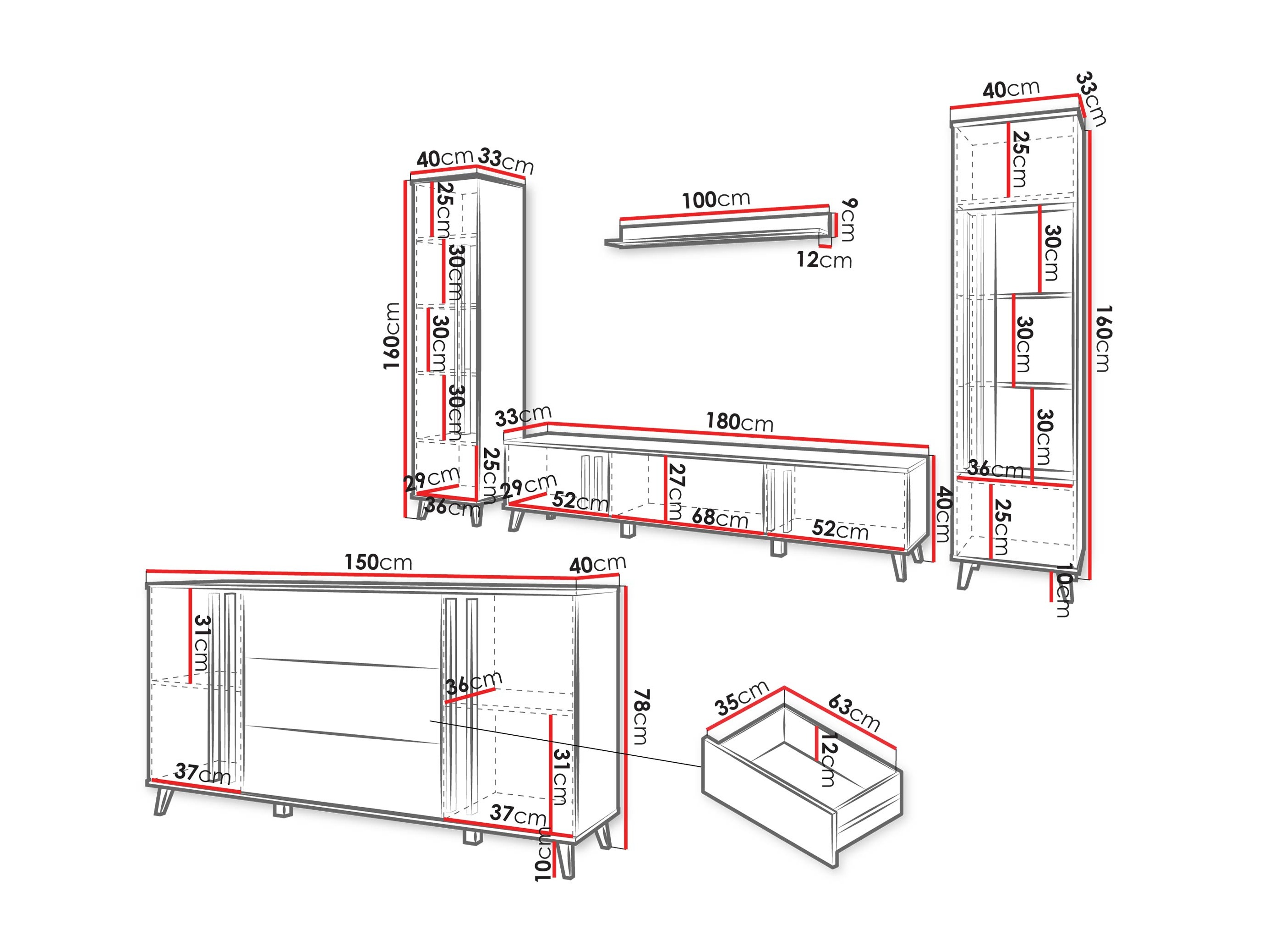 Wohnzimmer-Sets Facetor IV (Congo)