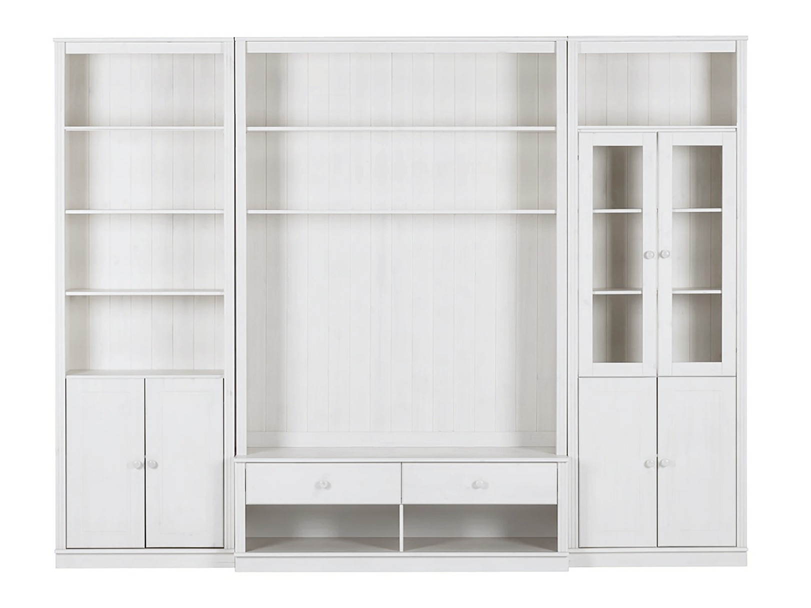 Wohnzimmer-Set Saltoro 140 (Weiss)