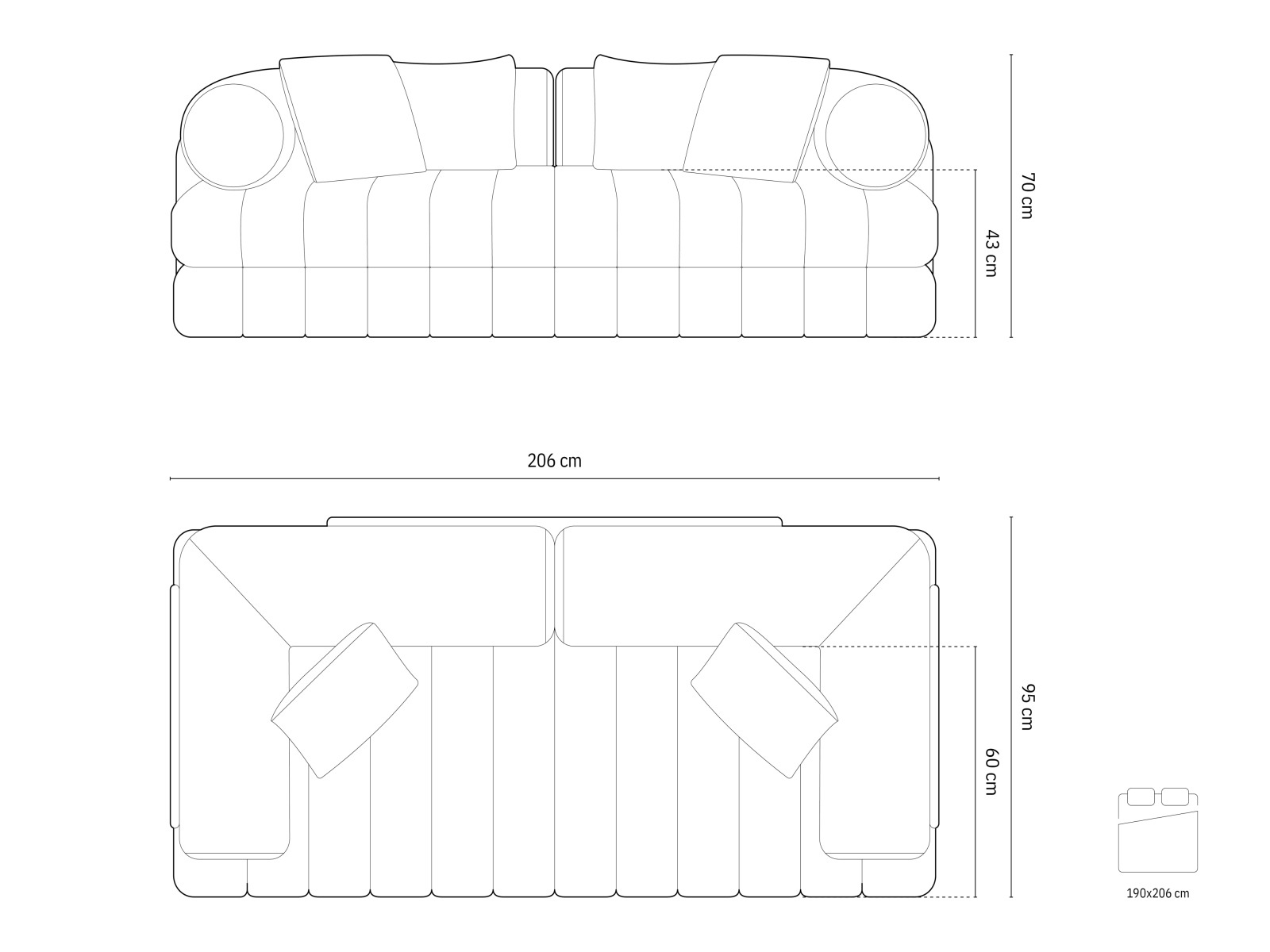 Schlafsofa Chico 105 (Coral 75)