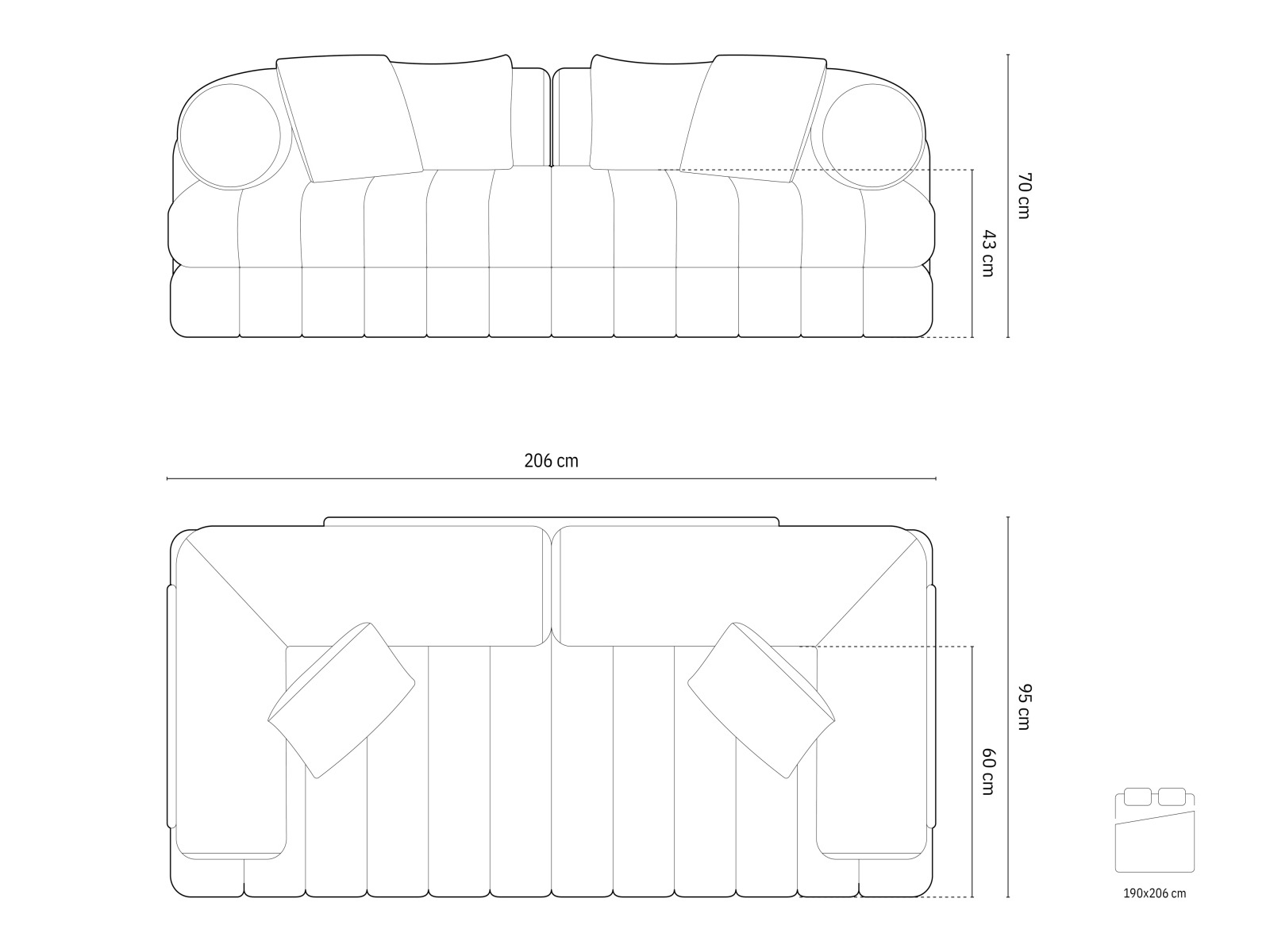 Schlafsofa Chico 105 (Salvador 11)