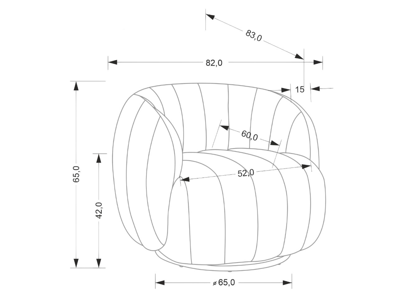 Sessel Houston 2151 (Raven 22)