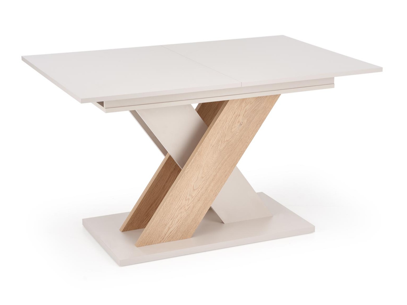 Tisch Houston 1724 (Eichenholzoptik cremefarben + Kaschmir)