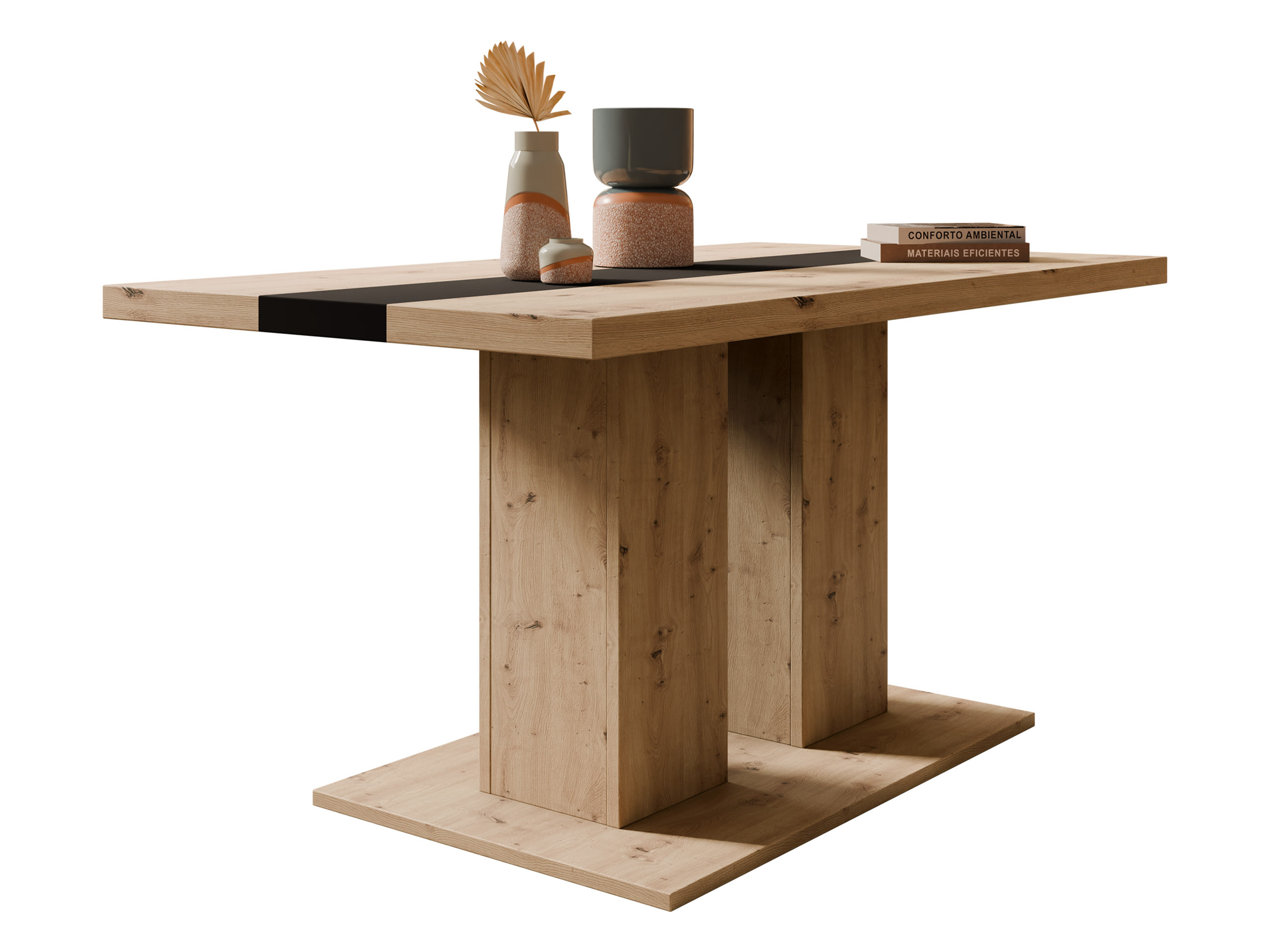Couchtisch Tucson 147 (Artisan-Eiche + Schwarz)