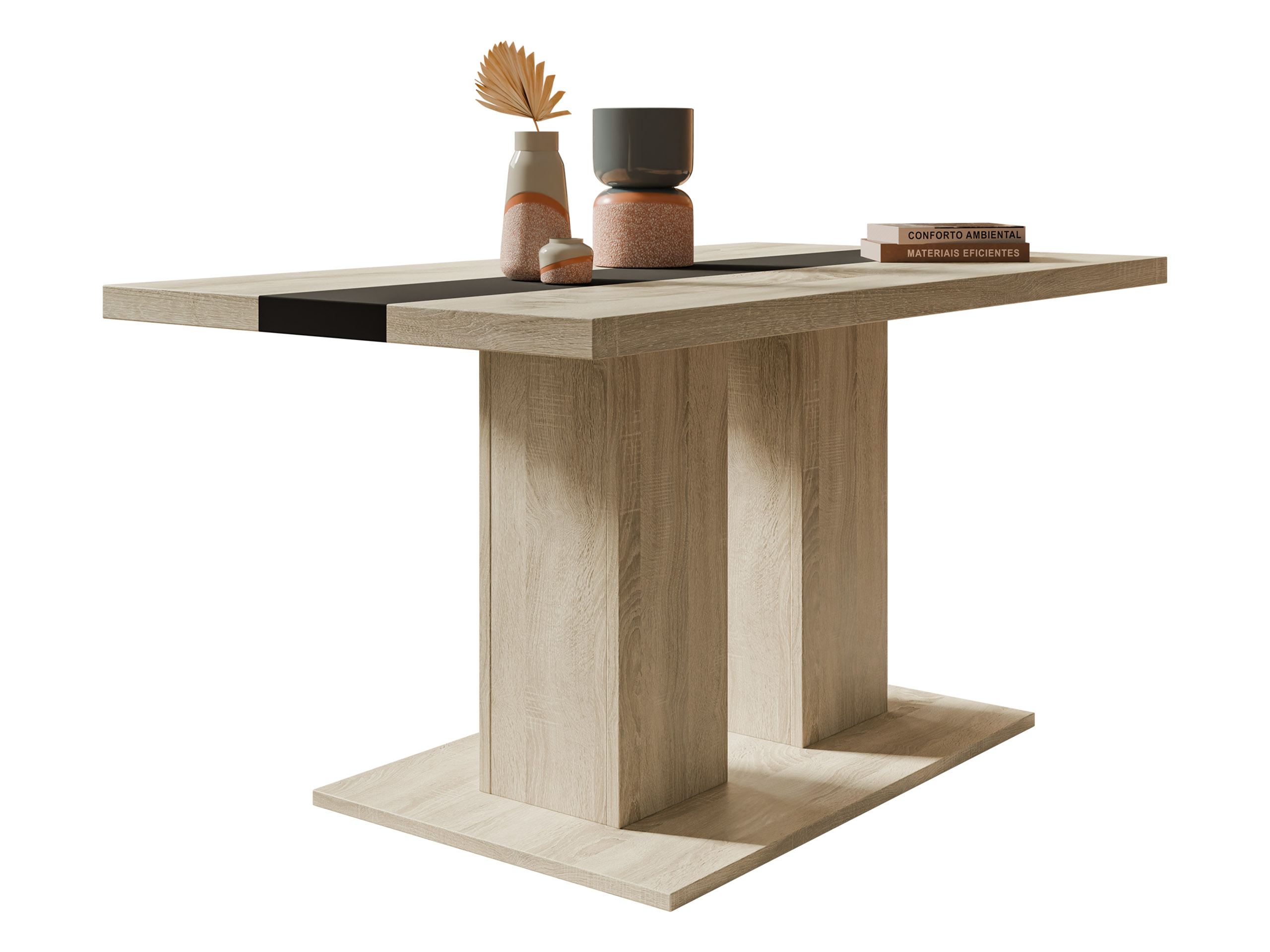 Couchtisch Tucson 147 (Sonoma-Eiche + Schwarz)