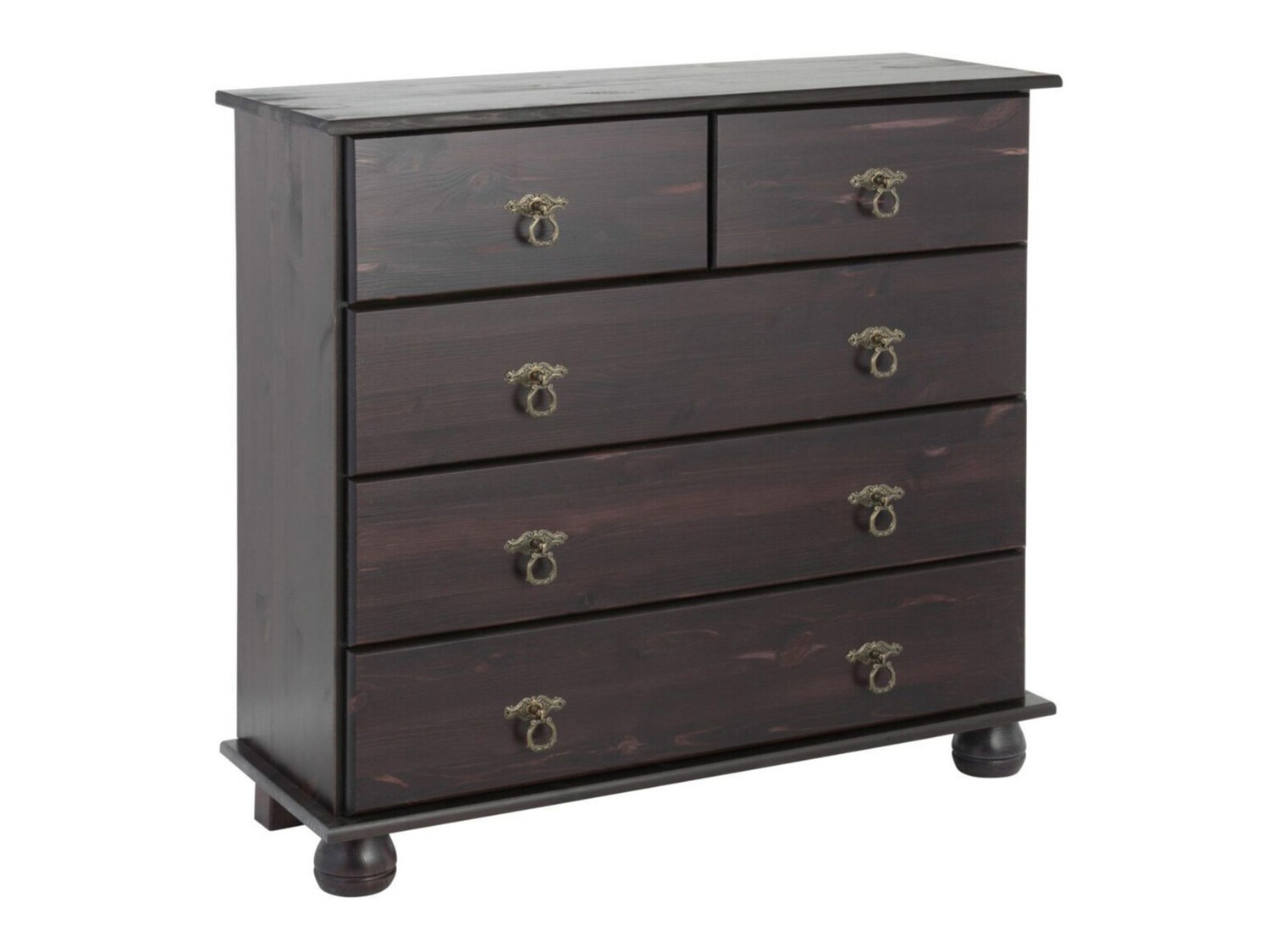 Kommoden Nolcore 102 (Dunkelbraun)