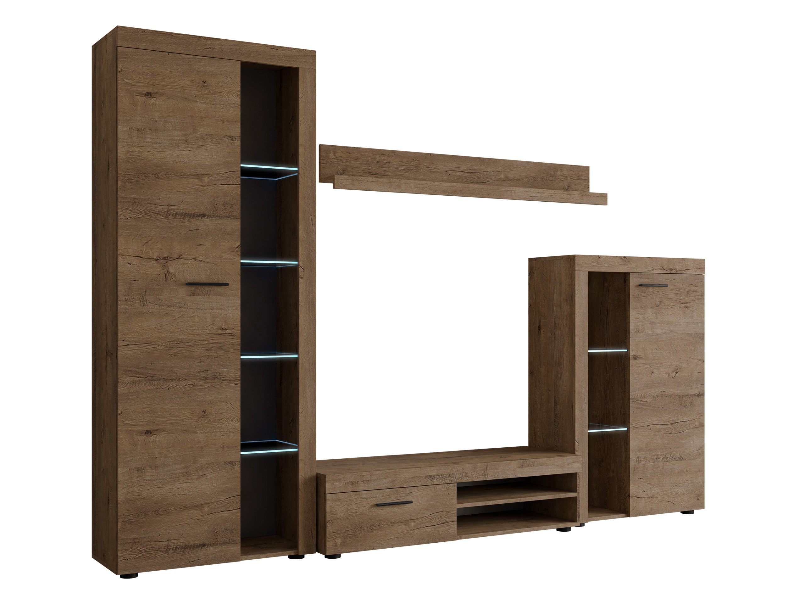 Wohnzimmer-Set Univio (Lefkas-Eiche)