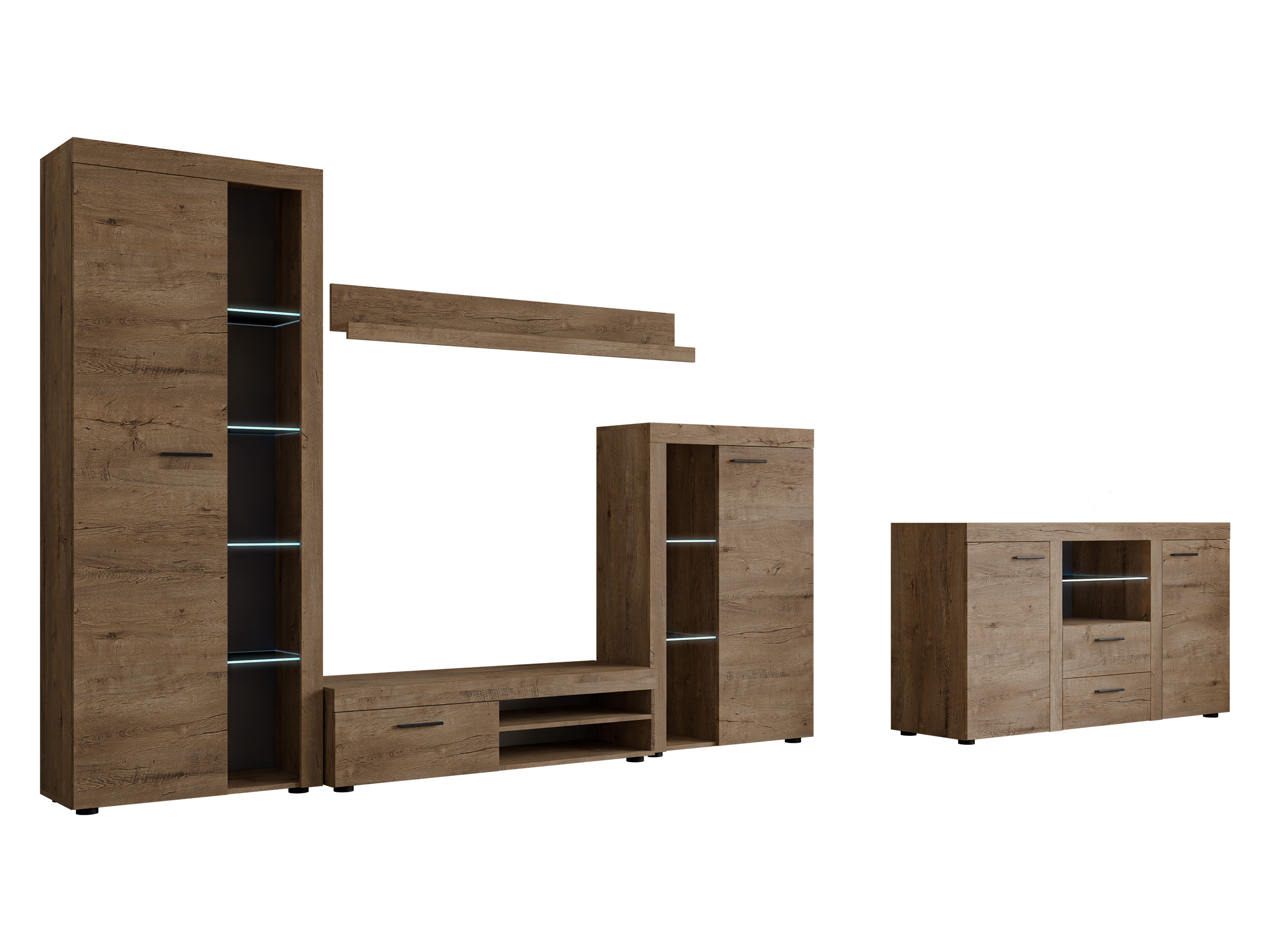 Wohnzimmer-Sets Univio I (Lefkas-Eiche)