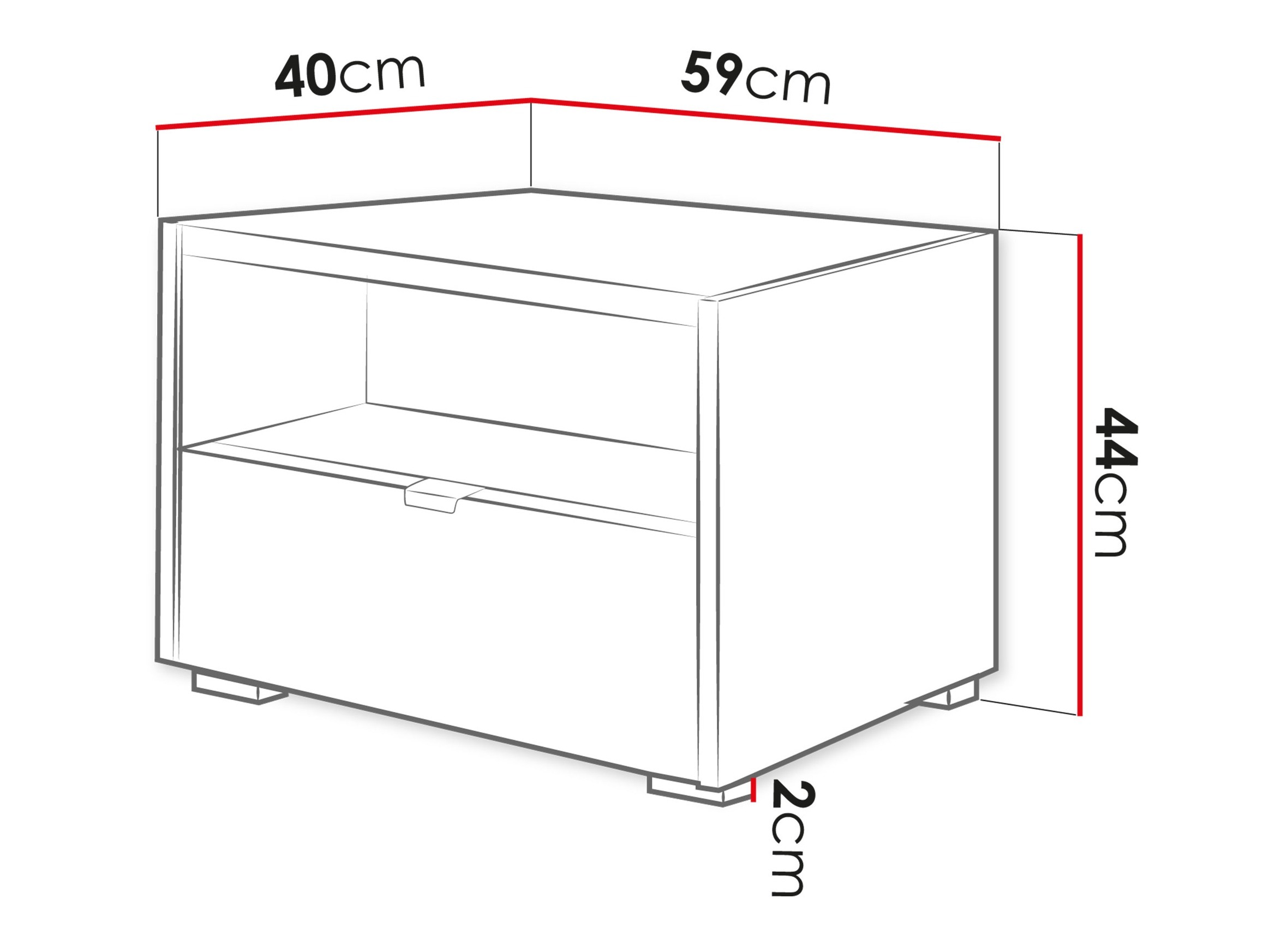 Nachttisch Comfivo Ordo