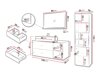 Badezimmer-Set Ophruvi 101 (Hellbraun)