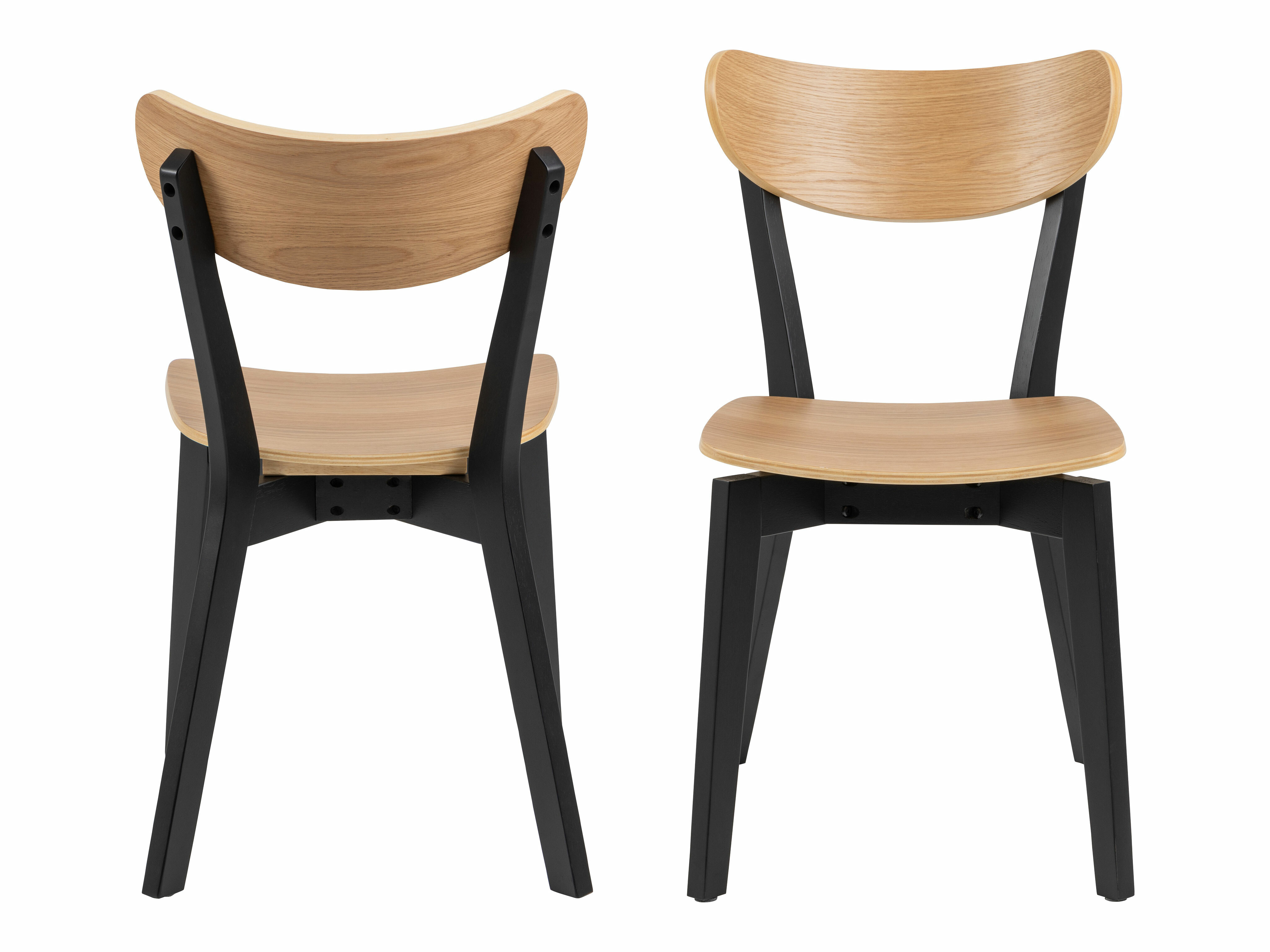 Stuhl Norsica 319 (Eiche + Schwarz)