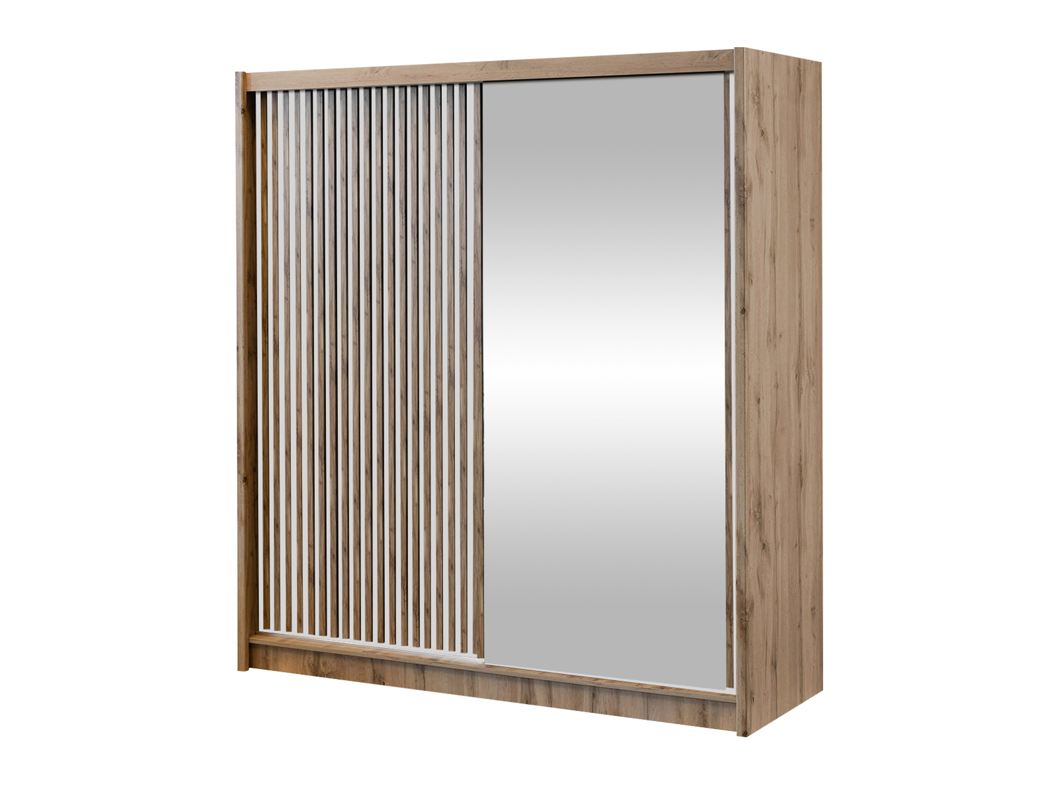 Kleiderschrank Honolulu 274 (Wotan Eiche + Weiss)