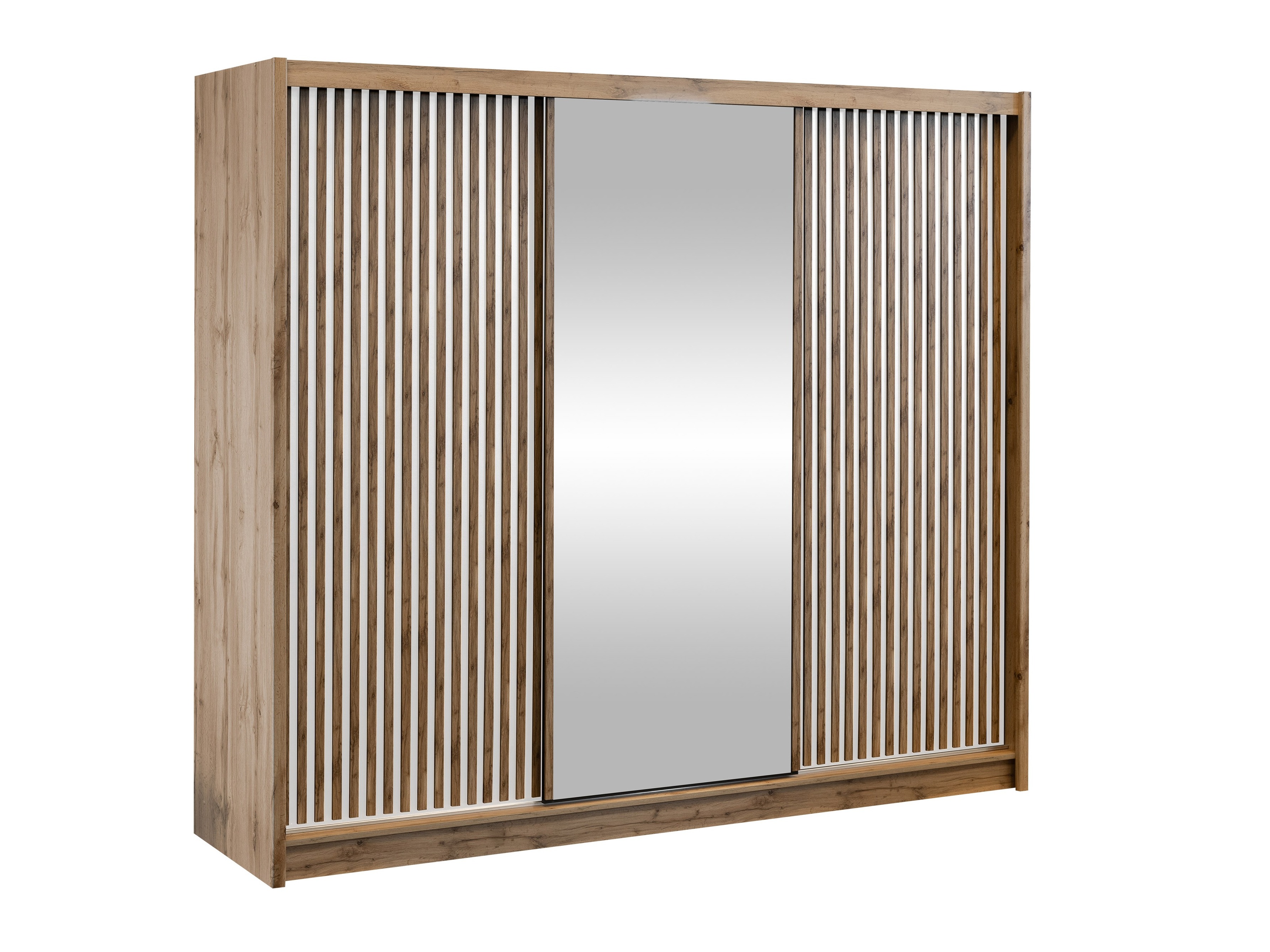 Kleiderschrank Honolulu 275 (Wotan Eiche + Weiss)