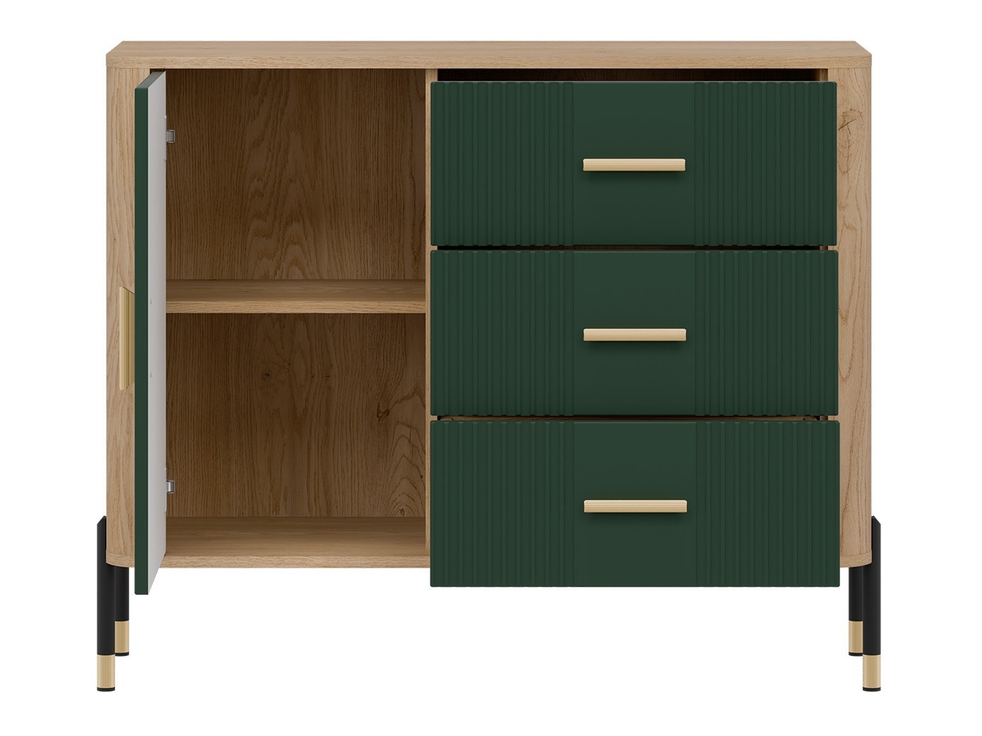 Kommode Flosora 107 (Grün)