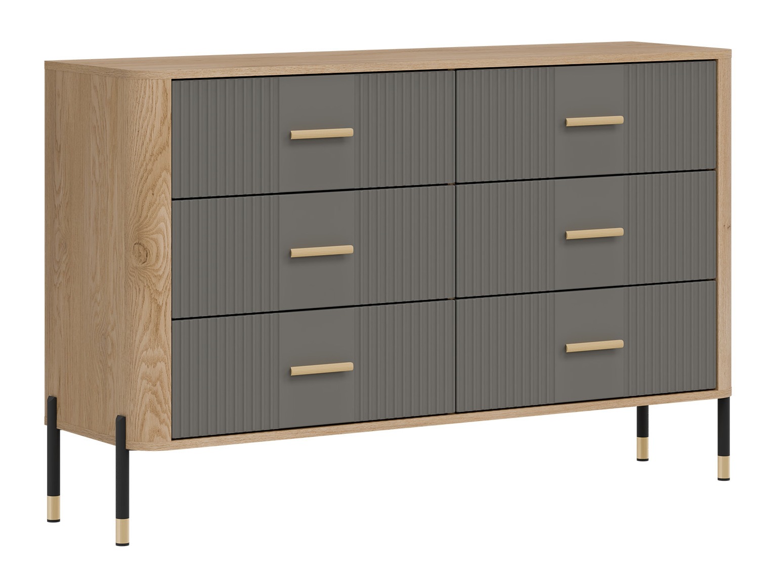 Kommode Flosora 109 (Grau)