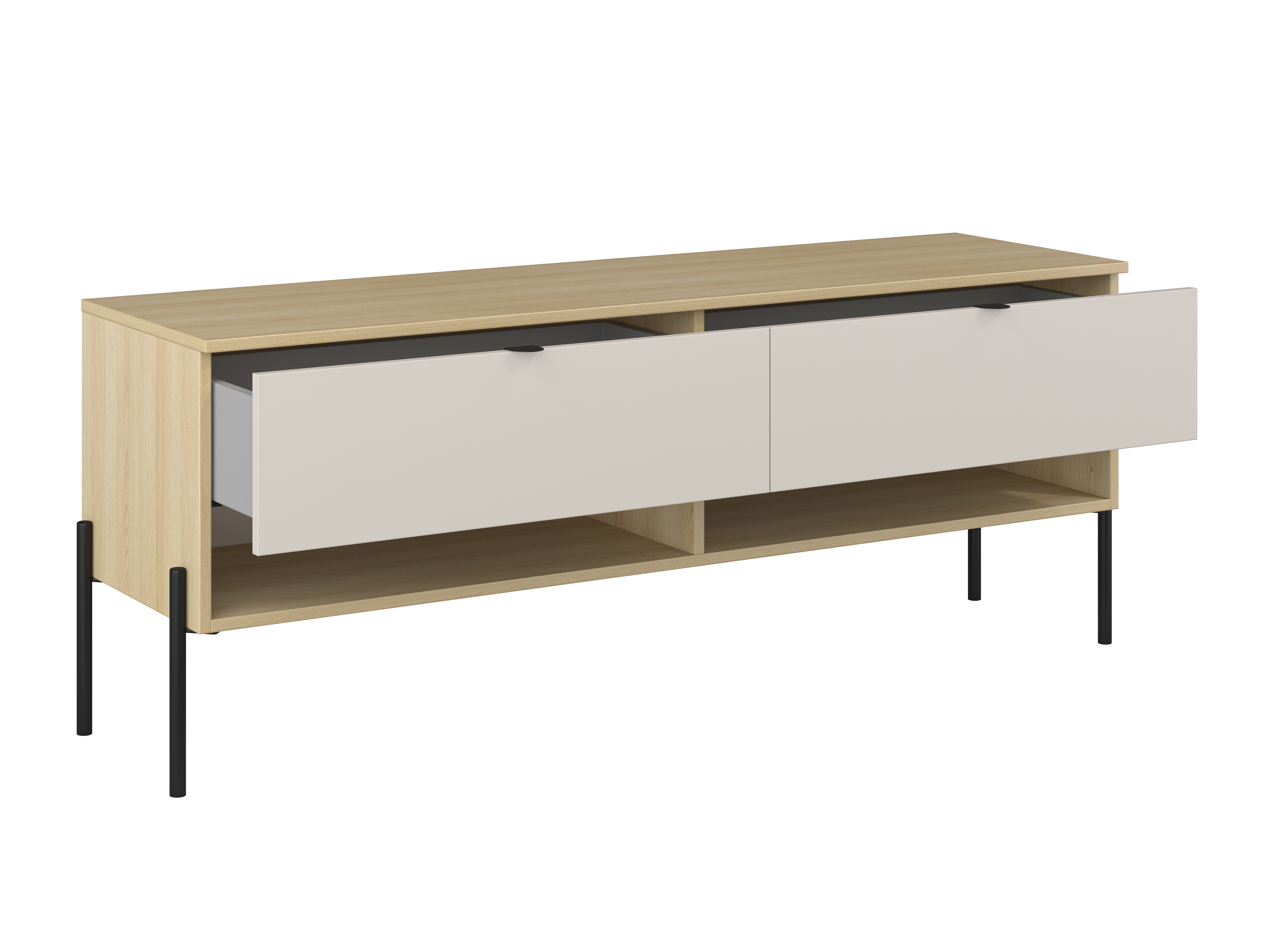 TV-Möbel Levtenu 108 (Eiche + Kaschmir)