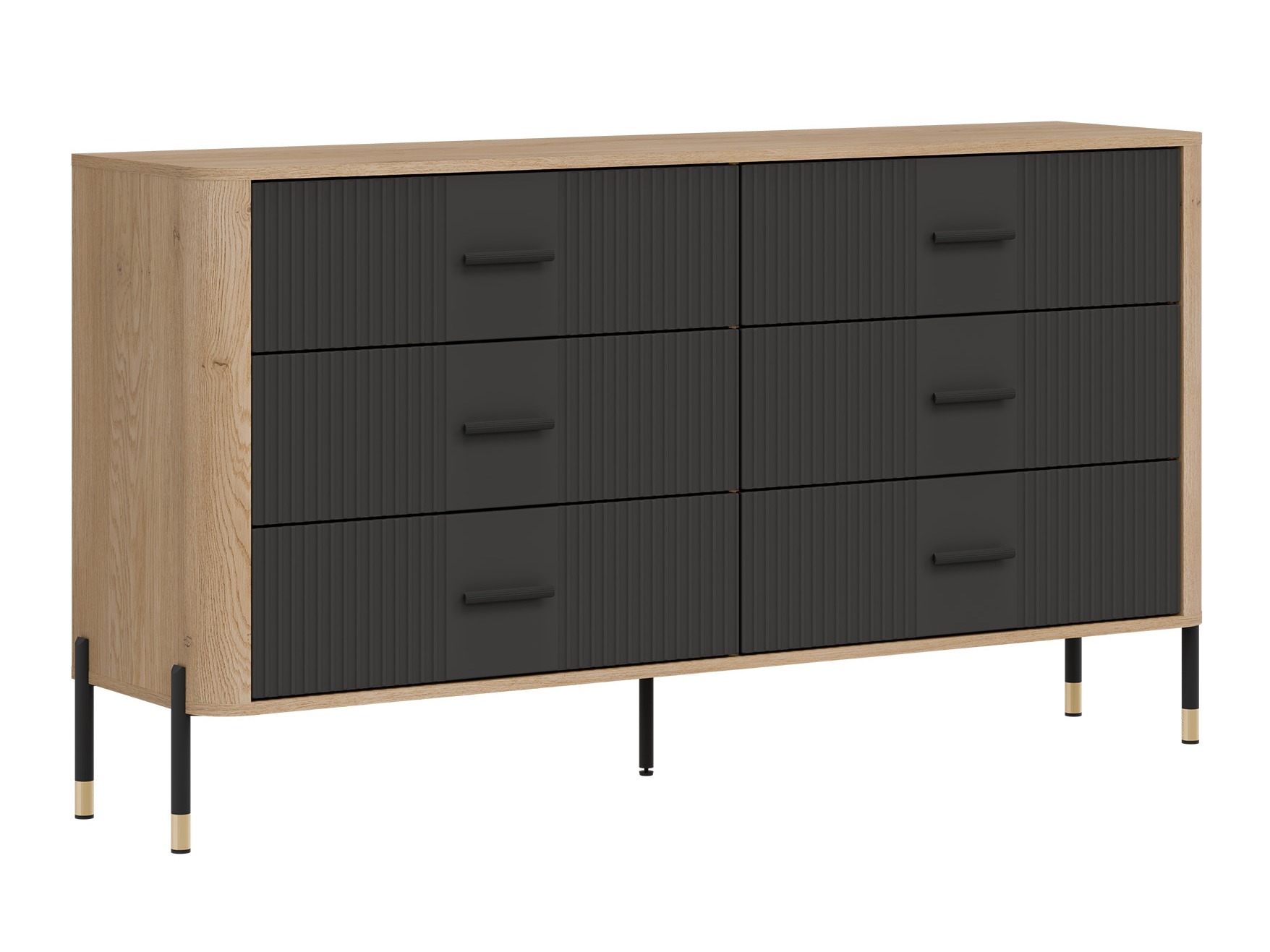 Kommode Flosora 111 (Anthrazit)