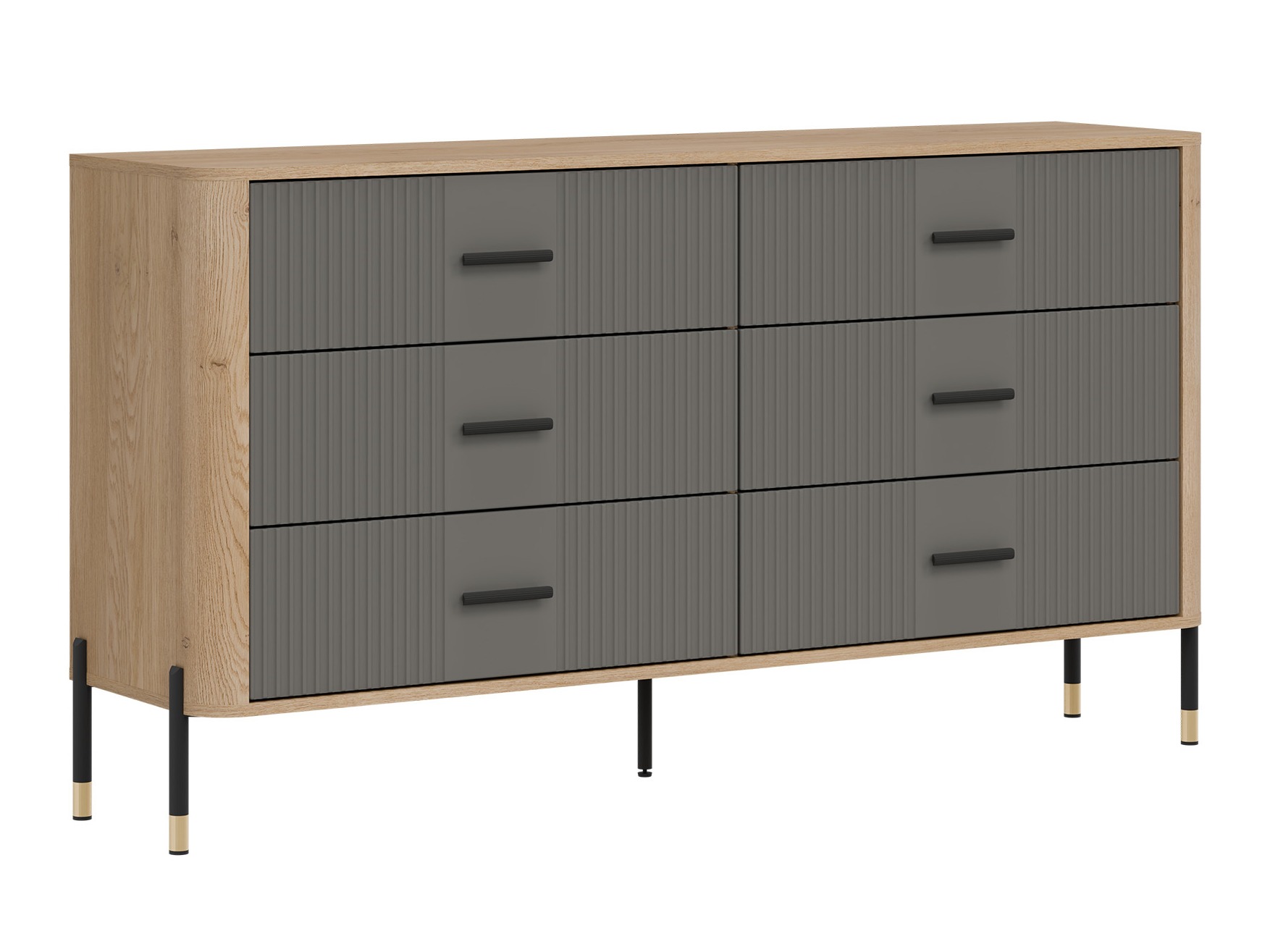 Kommode Flosora 111 (Grau)