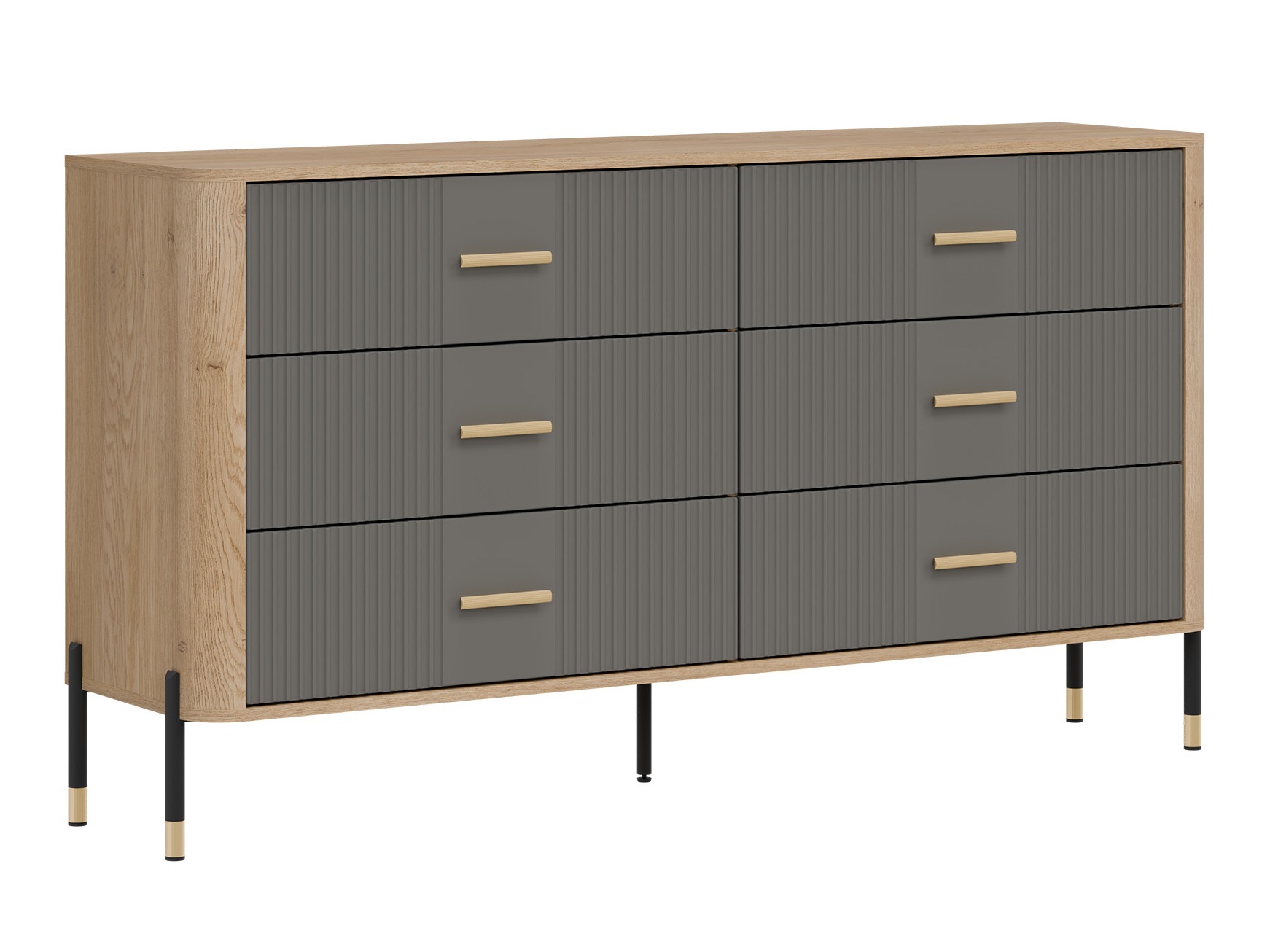 Kommode Flosora 111 (Grau)
