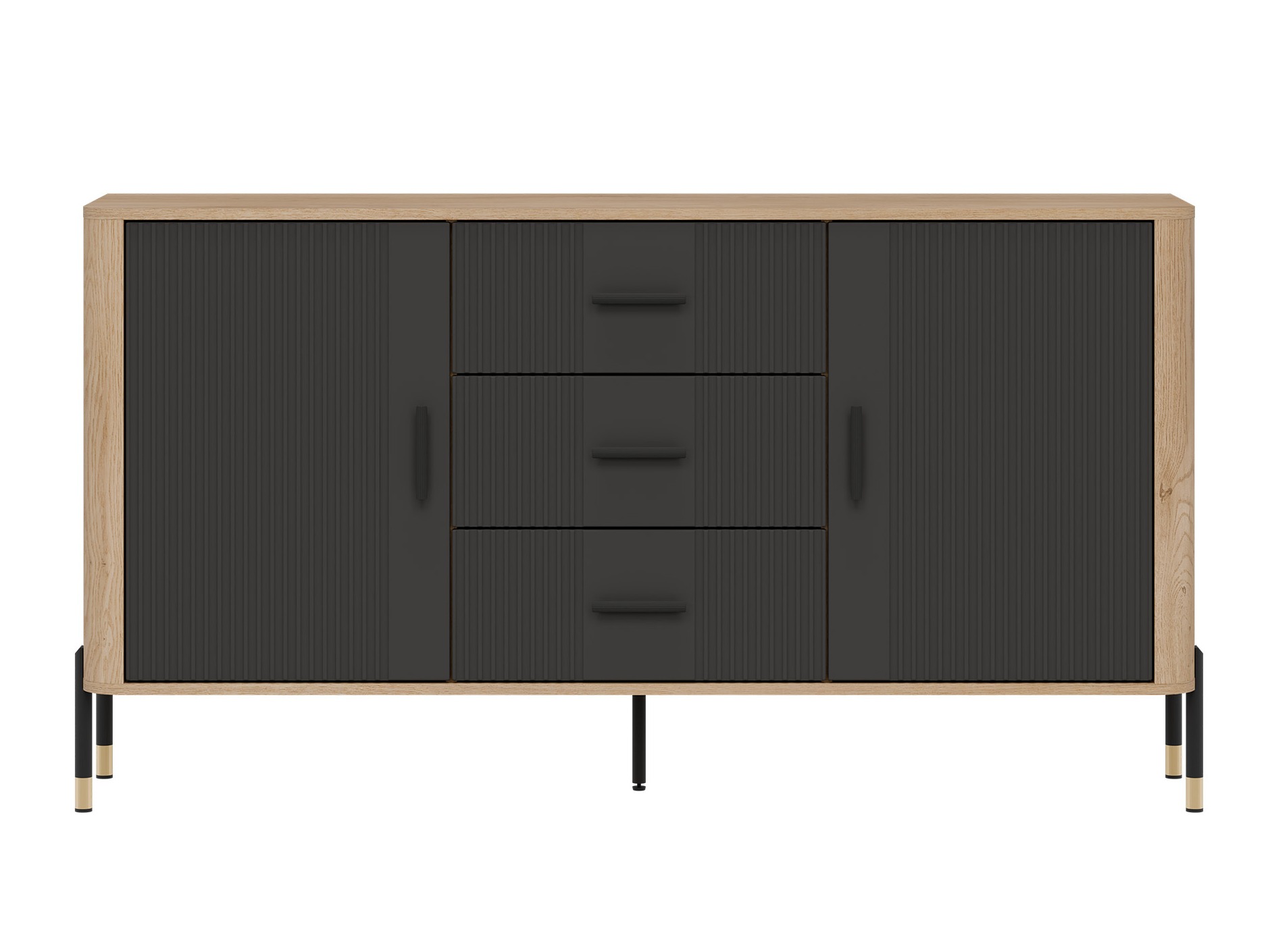 Kommode Flosora 113 (Anthrazit)