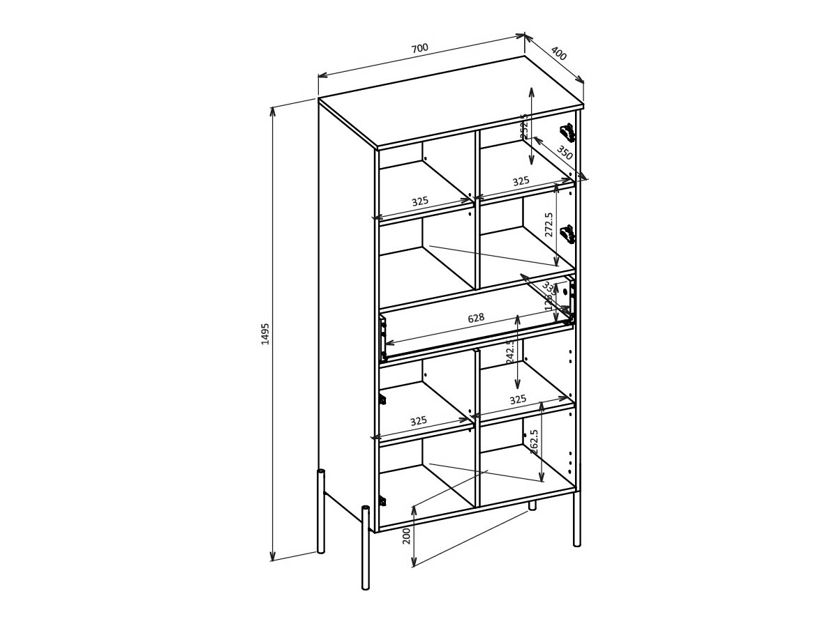 Wohnzimmer-Set Levtenu 118 (Eiche)