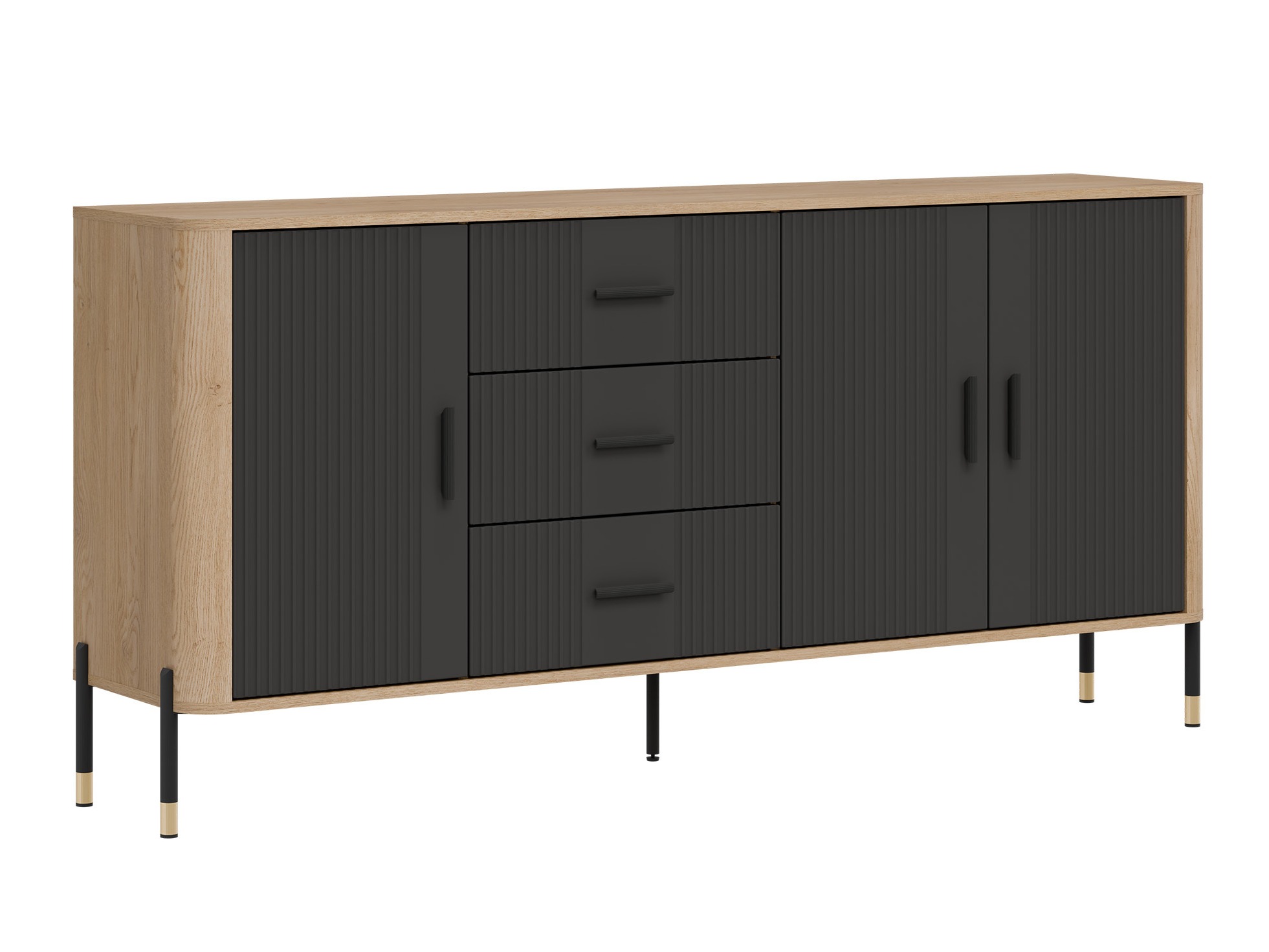 Kommode Flosora 115 (Anthrazit)