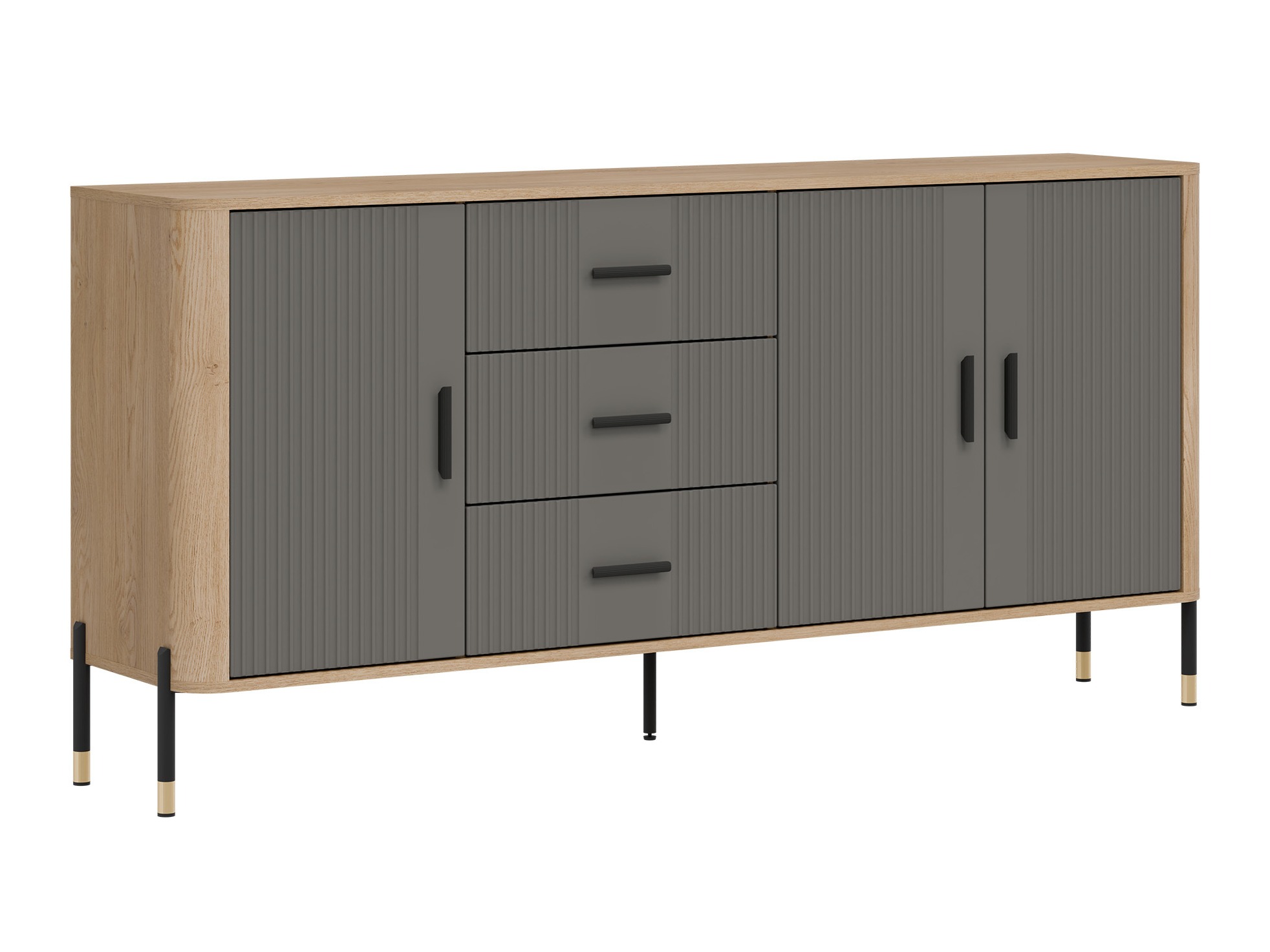 Kommode Flosora 115 (Grau)