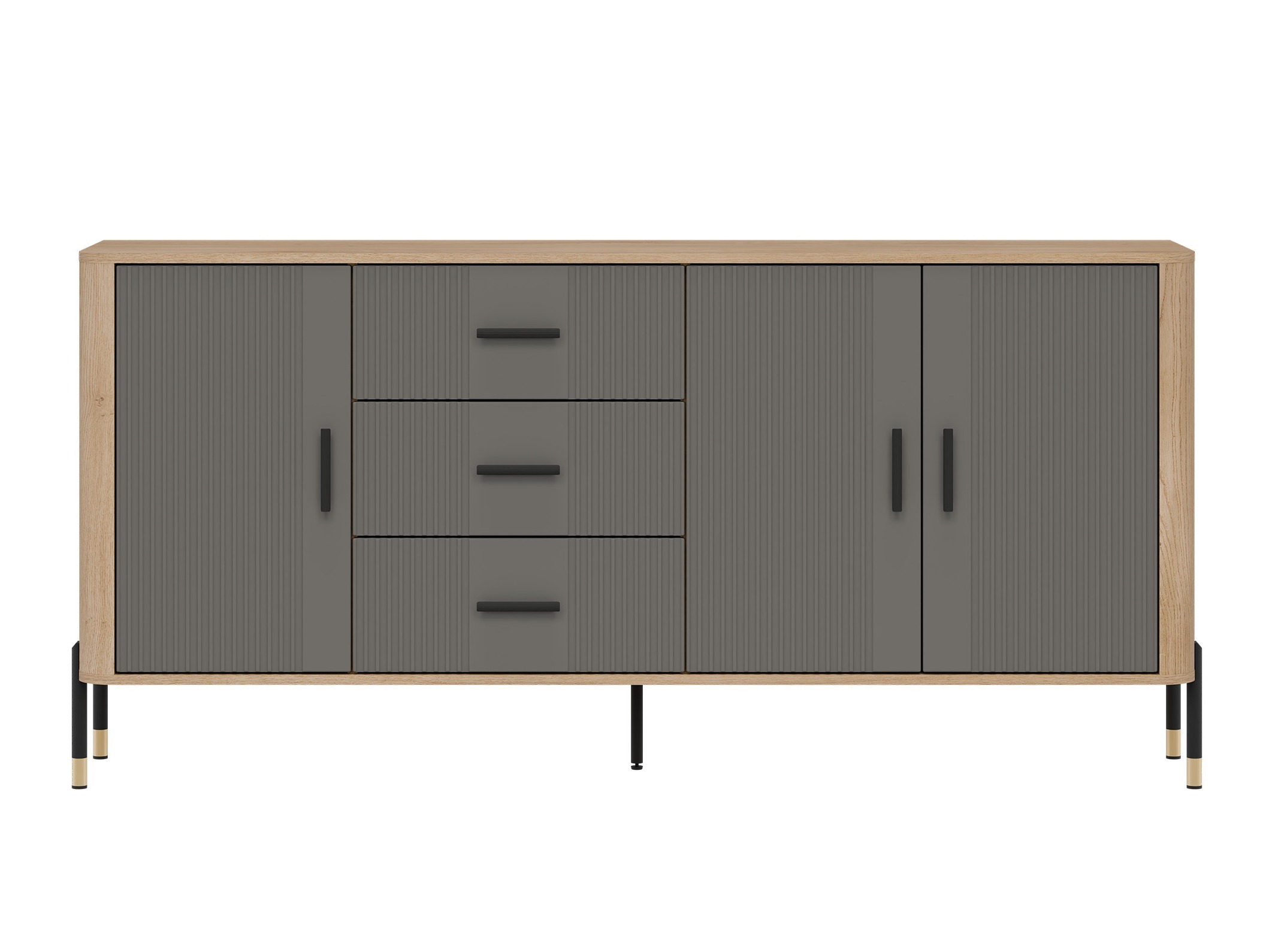 Kommode Flosora 115 (Grau)