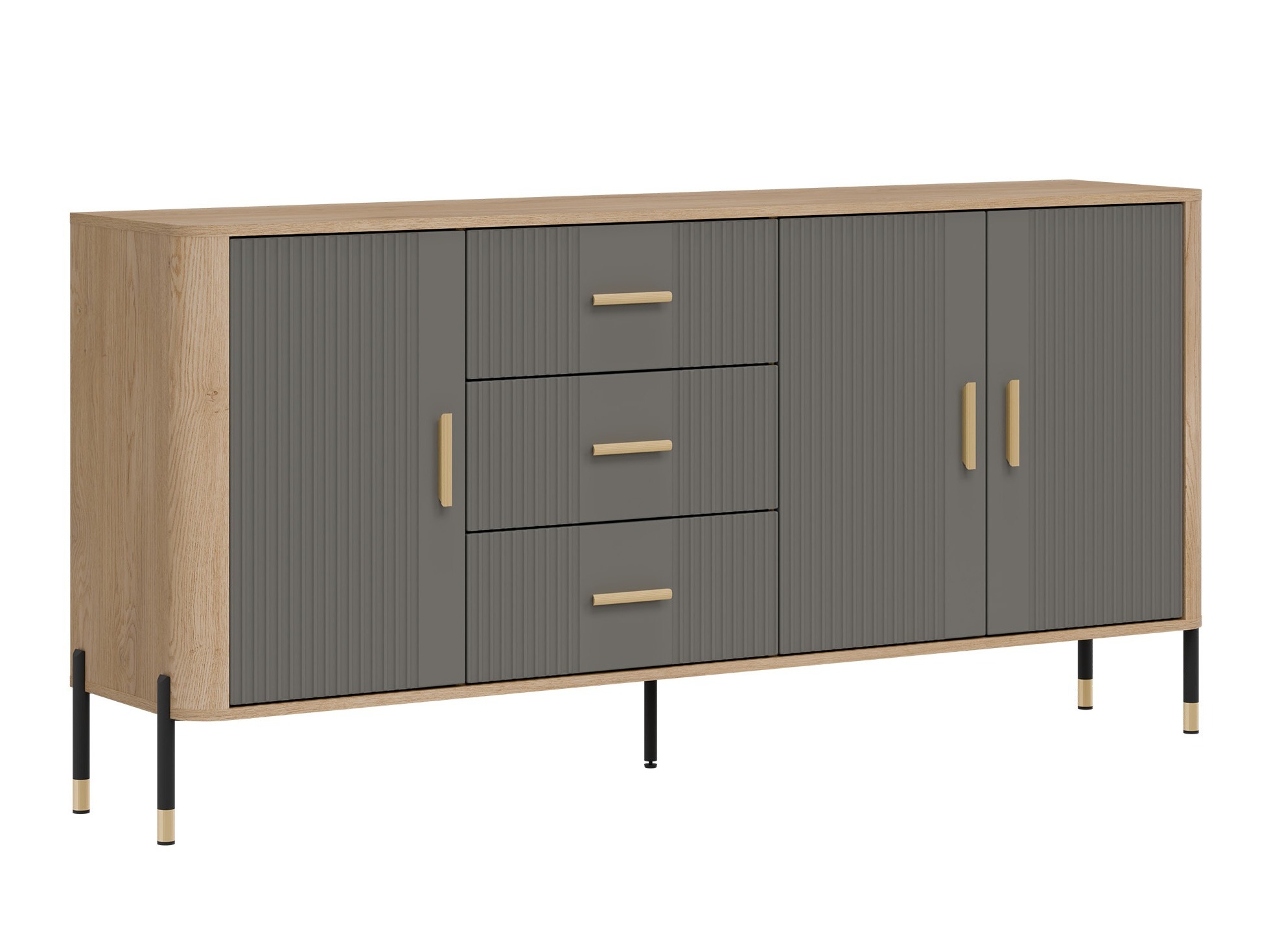 Kommode Flosora 115 (Grau)