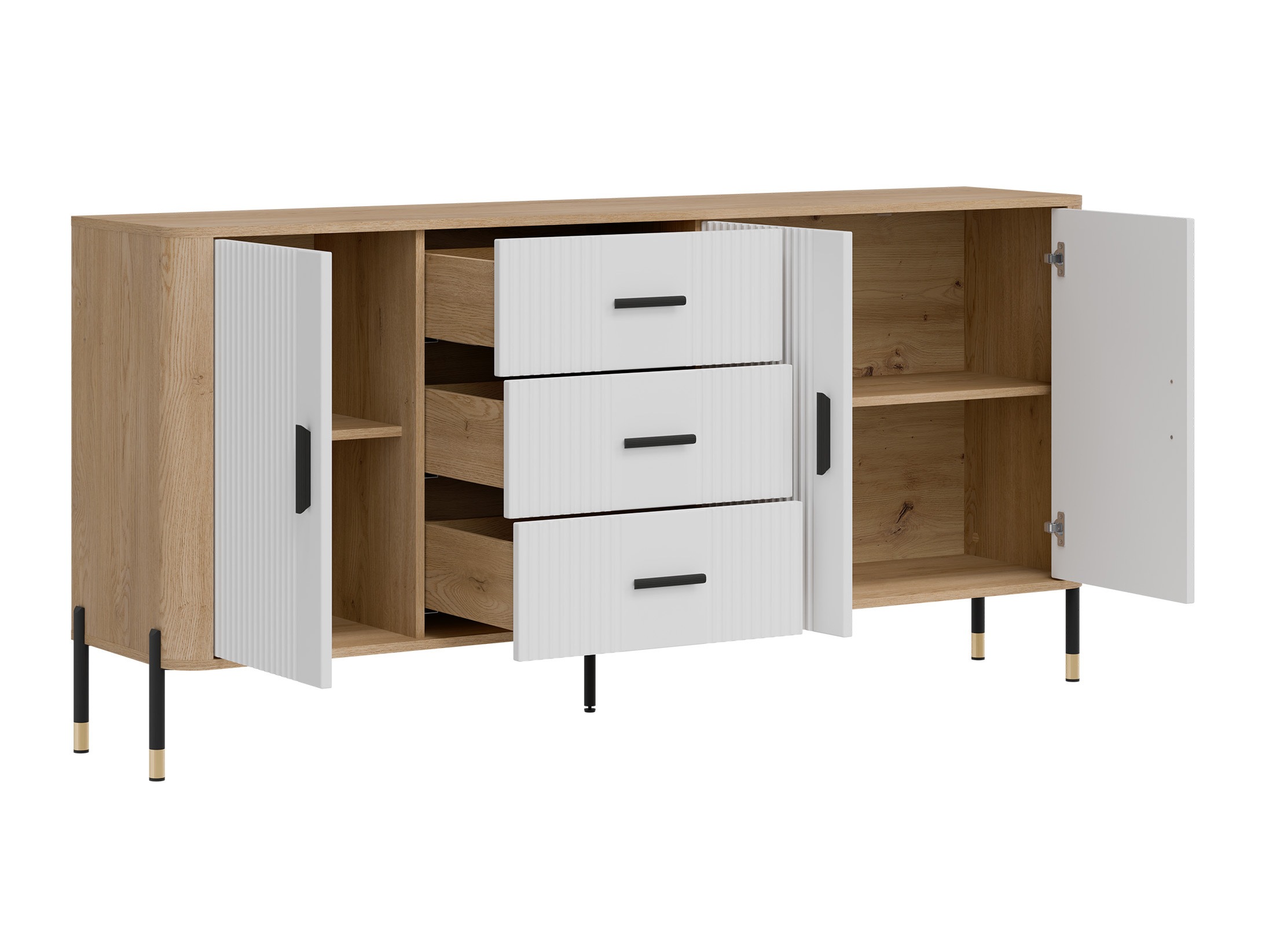 Kommode Flosora 115 (Weiss)