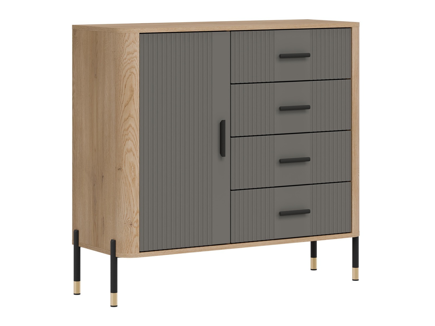 Kommode Flosora 117 (Grau)
