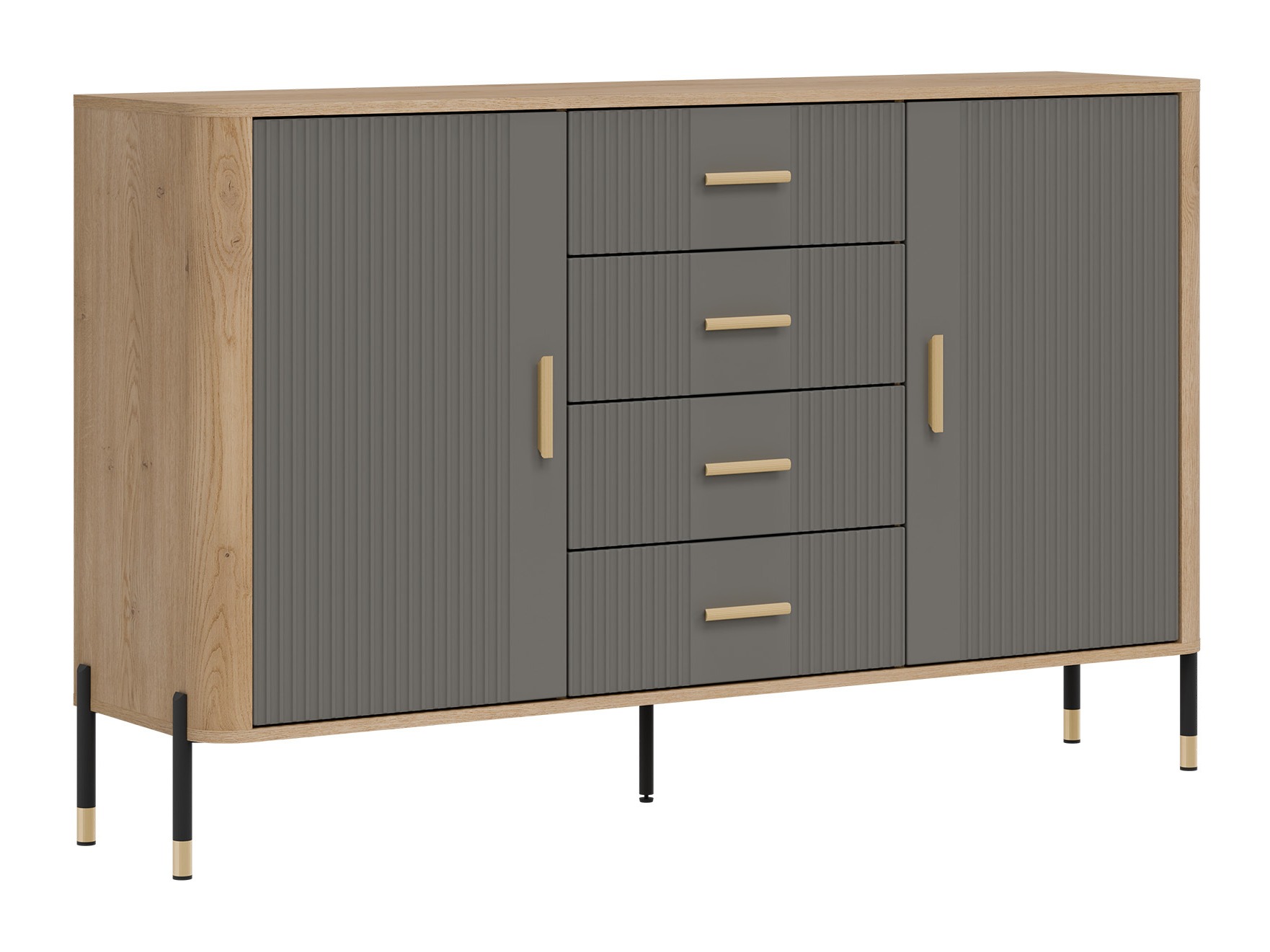Kommode Flosora 119 (Grau)