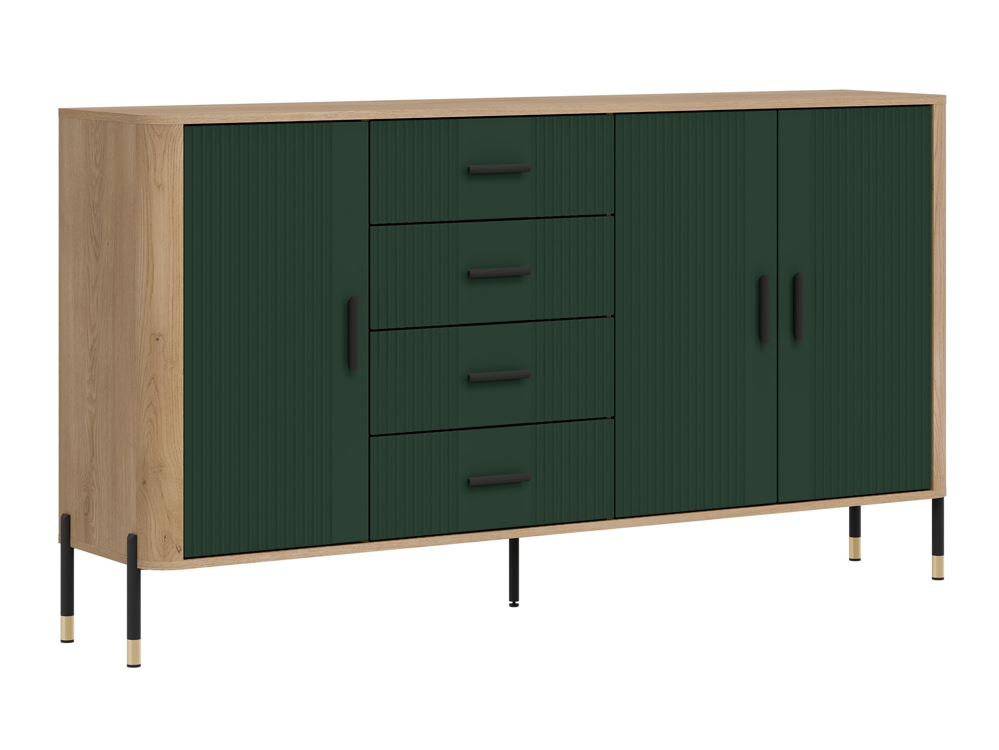 Kommode Flosora 121 (Grün)