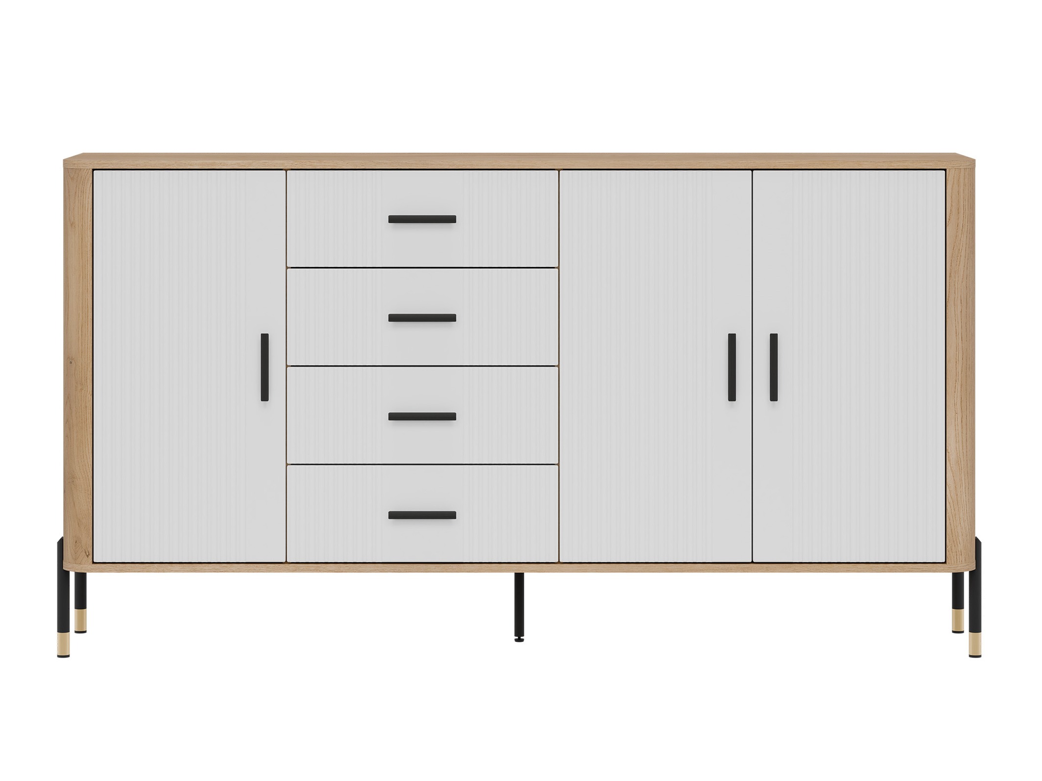 Kommode Flosora 121 (Weiss)