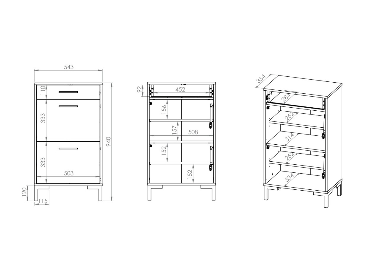 Schuhschrank Fiolevo 101