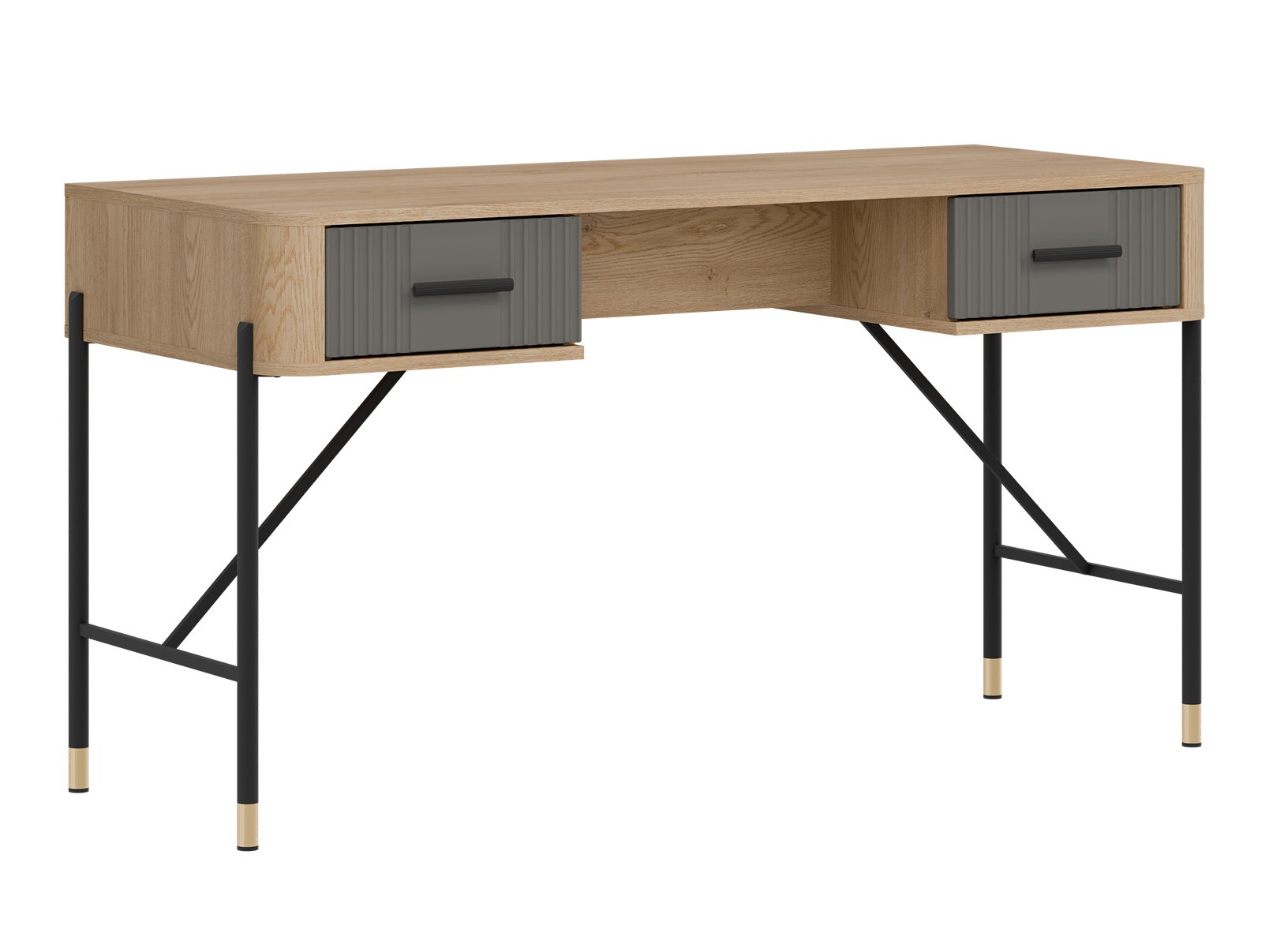 Bürotisch Flosora 144 (Grau)