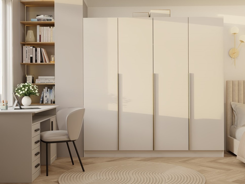 Kleiderschrank Mandeville 370 (Kaschmir + Gold)