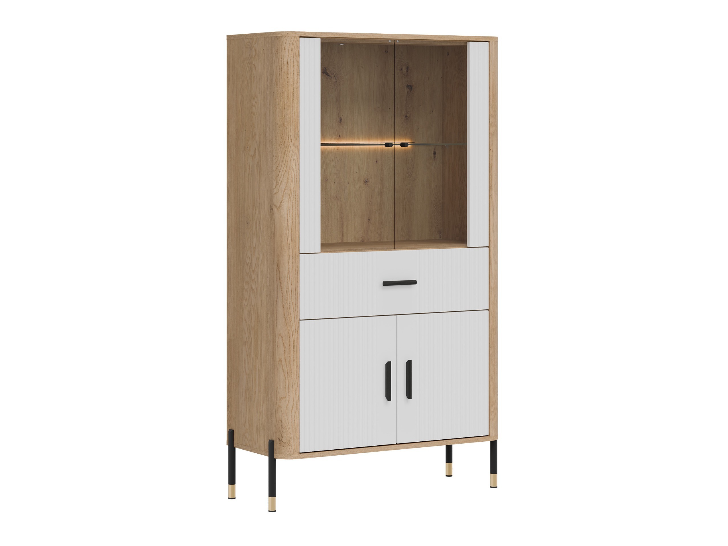 Wohnzimmer-Set Flosora 147 (Weiss)