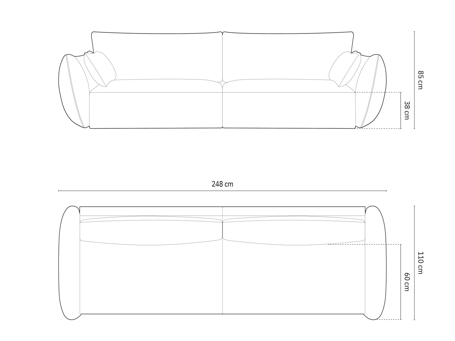 Sofa Belenoe 102 (Bluvel 22)