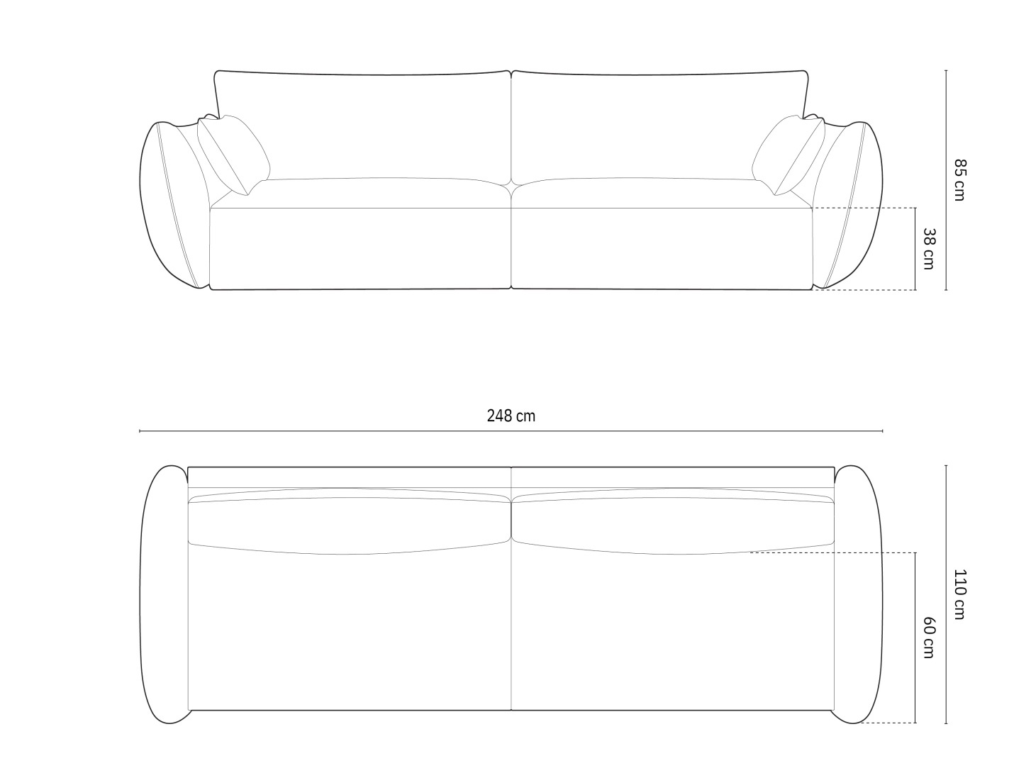 Sofa Belenoe 102 (Bluvel 40)