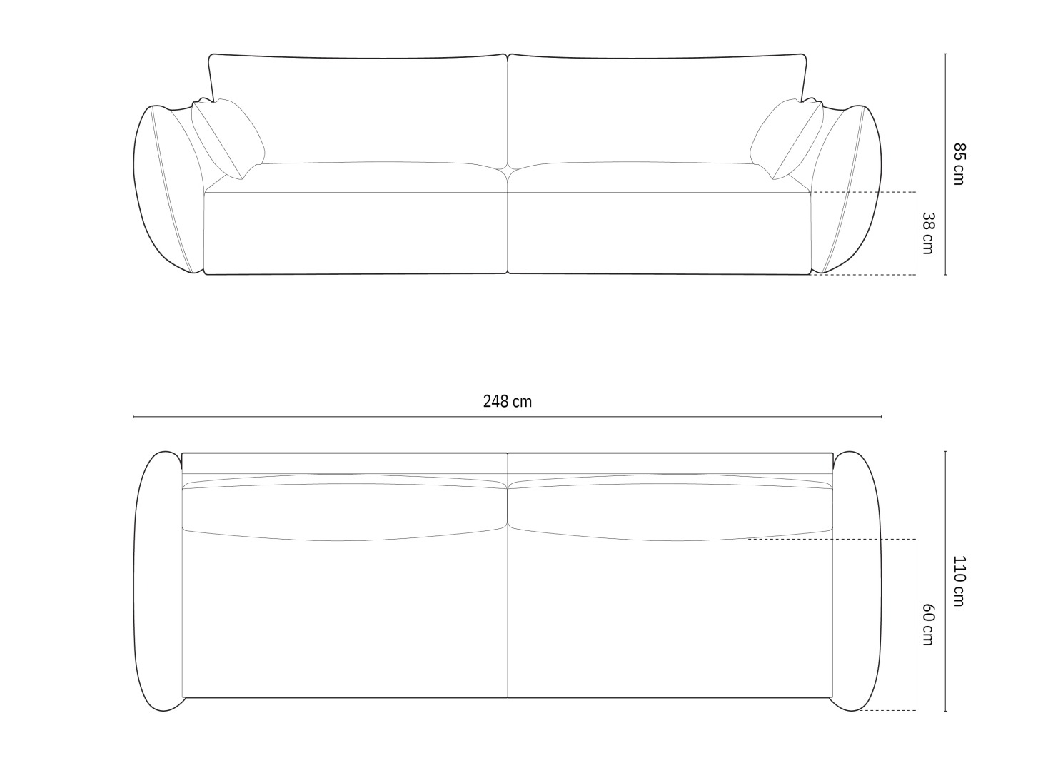 Sofa Belenoe 102 (Bluvel 86)