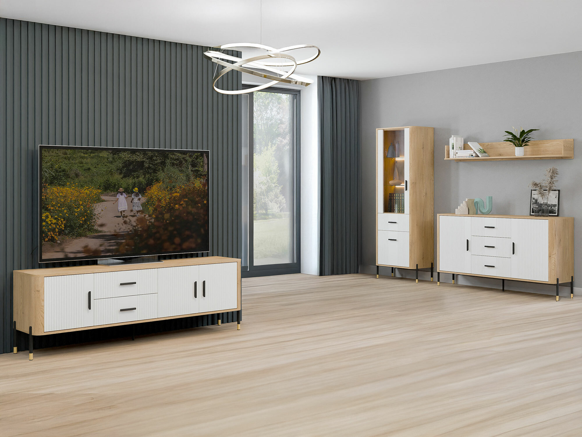 Wohnzimmer-Set Flosora 148