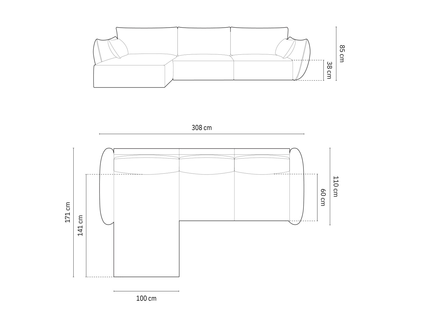 Ecksofa Belenoe 105 (Over The Horizon 03)